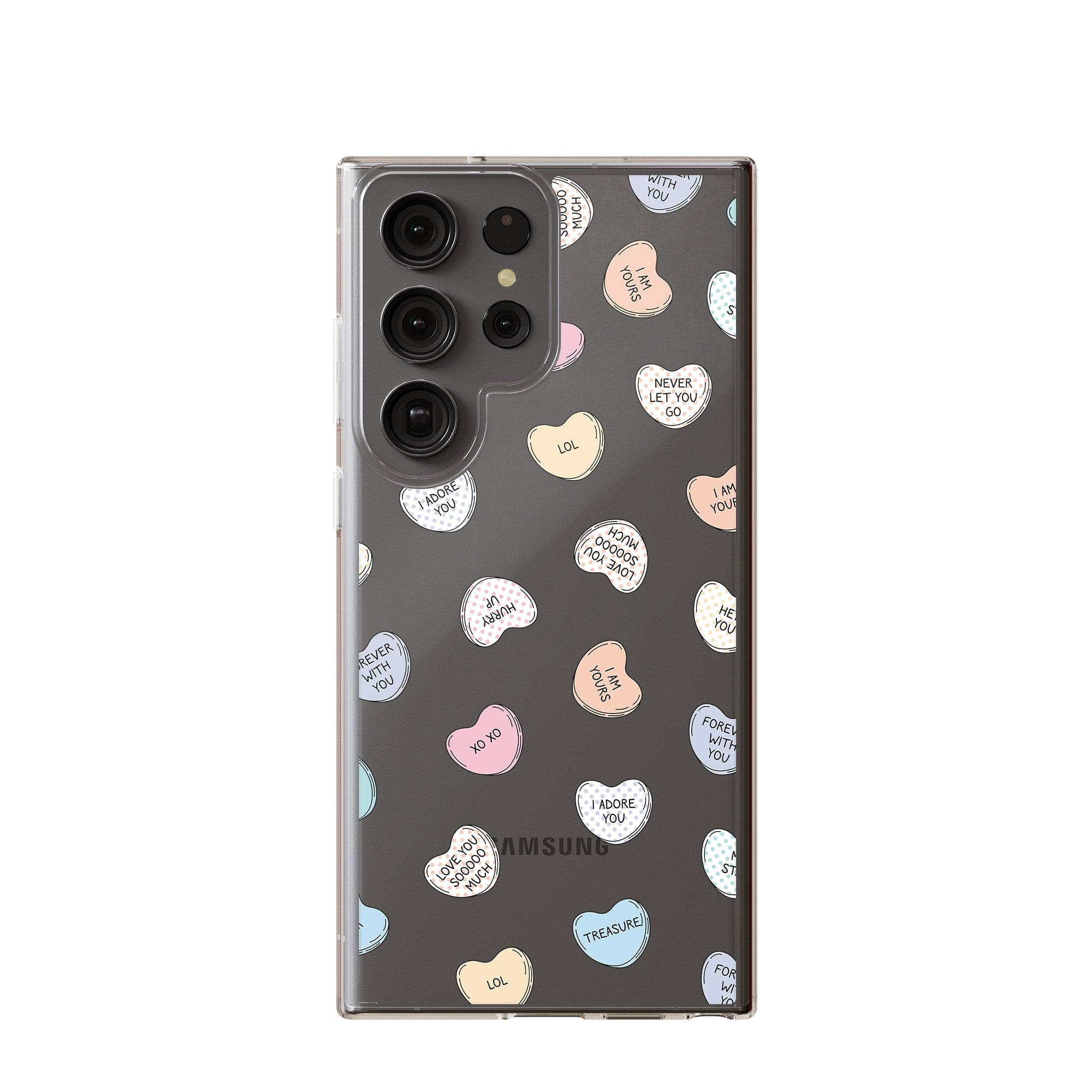 Sweet Nothings | Candy Hearts Samsung Case Clear for Galaxy S23