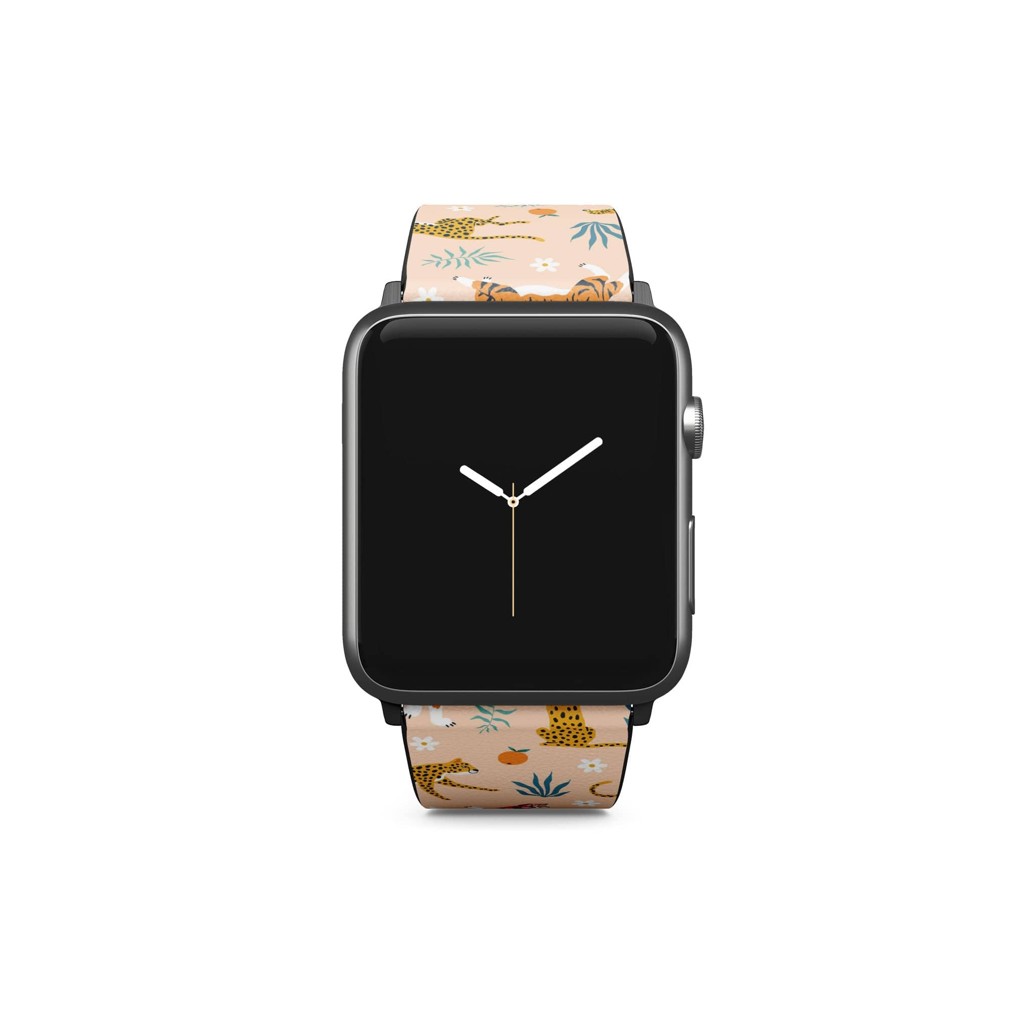 Tangerine Dream | Designer Wild Cat Apple Watch Band for 38/40/41 mm Watch in Black