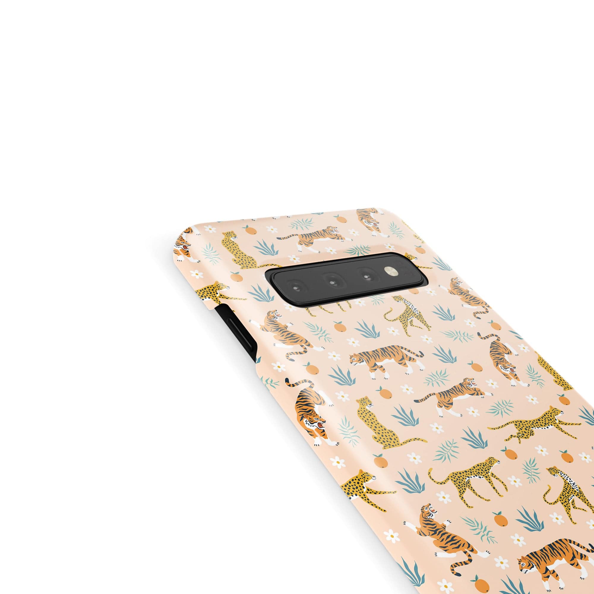 Tangerine Dream | Designer Wild Cat Samsung Case Slim for Galaxy S10 