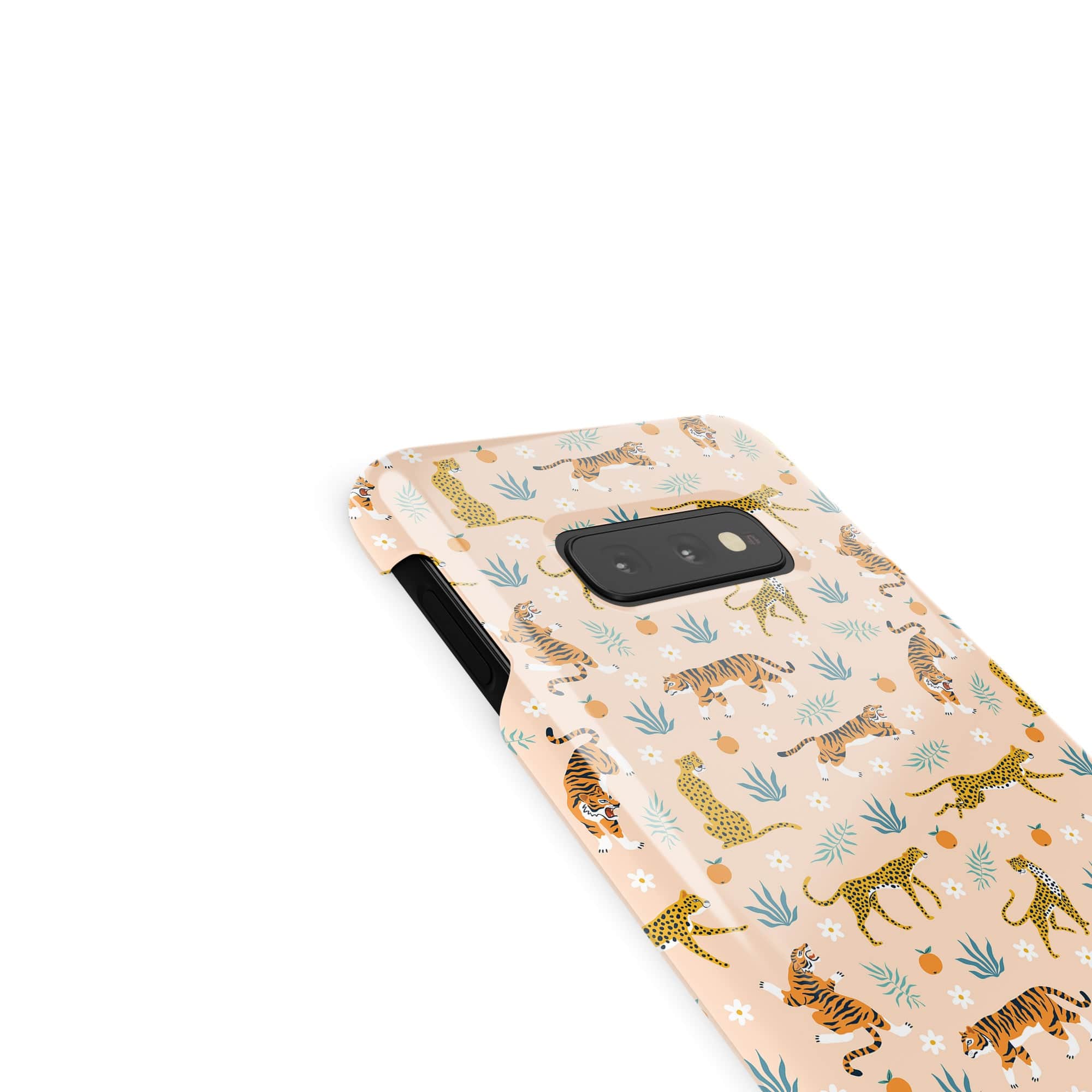 Tangerine Dream | Designer Wild Cat Samsung Case Slim for Galaxy S10e 