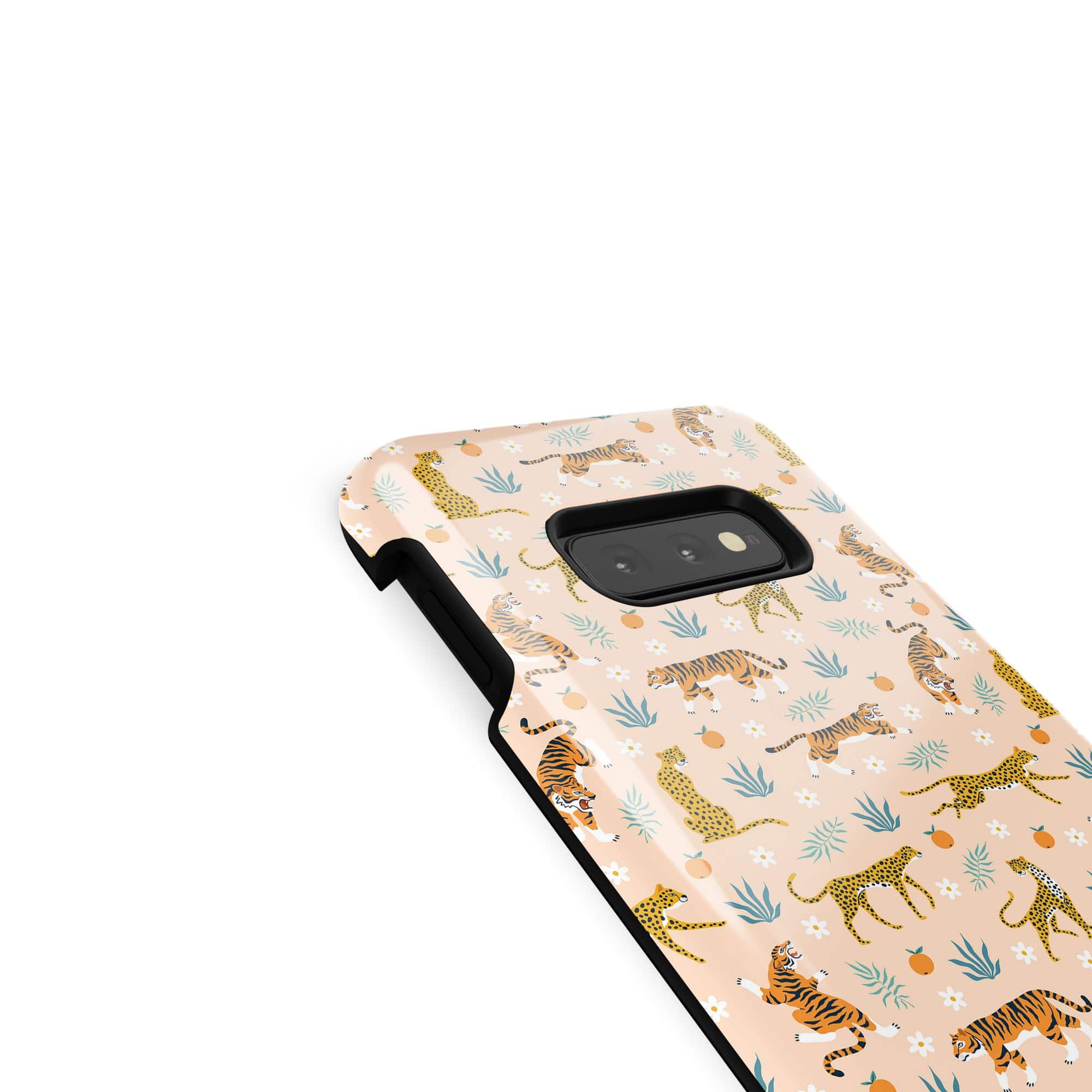 Tangerine Dream | Designer Wild Cat Samsung Case Tough for Galaxy S10e 