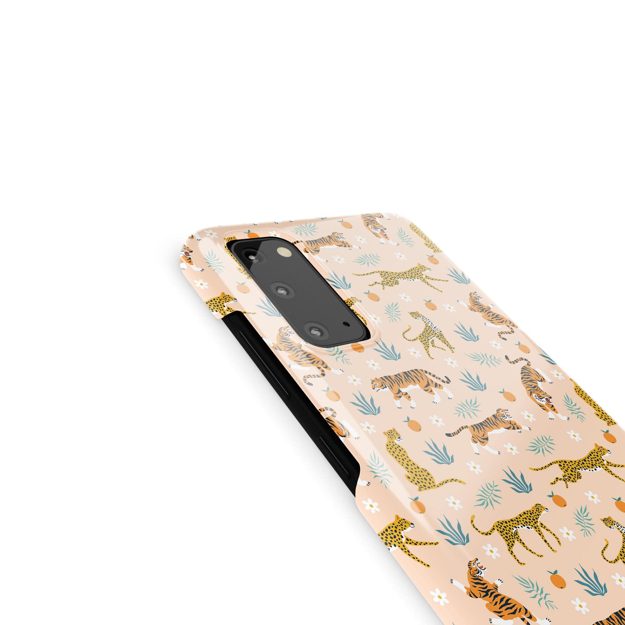 Tangerine Dream | Designer Wild Cat Samsung Case Slim for Galaxy S20 