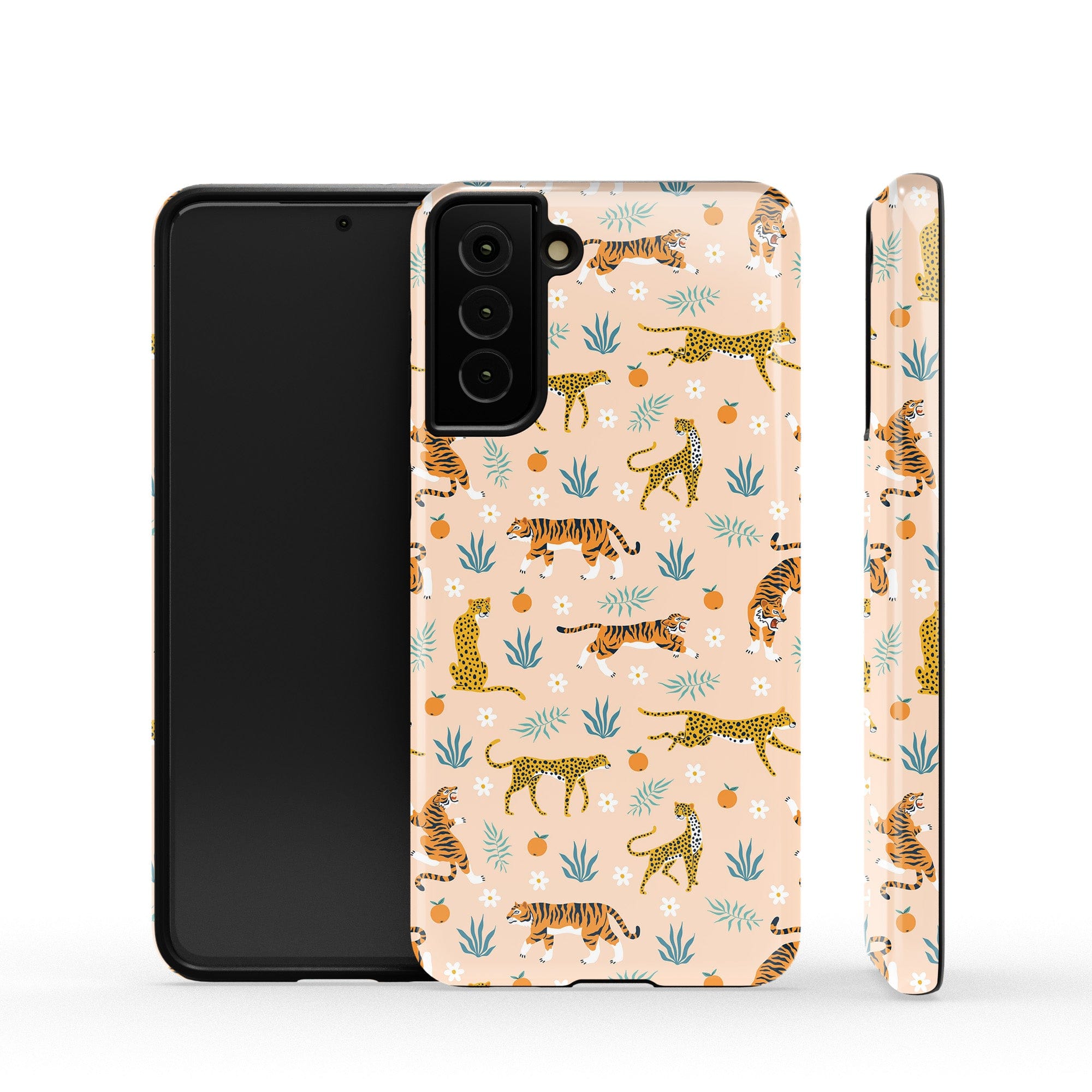 Tangerine Dream | Designer Wild Cat Samsung Case Tough for Galaxy S21 Plus