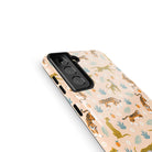 Tangerine Dream | Designer Wild Cat Samsung Case Tough for Galaxy S21 