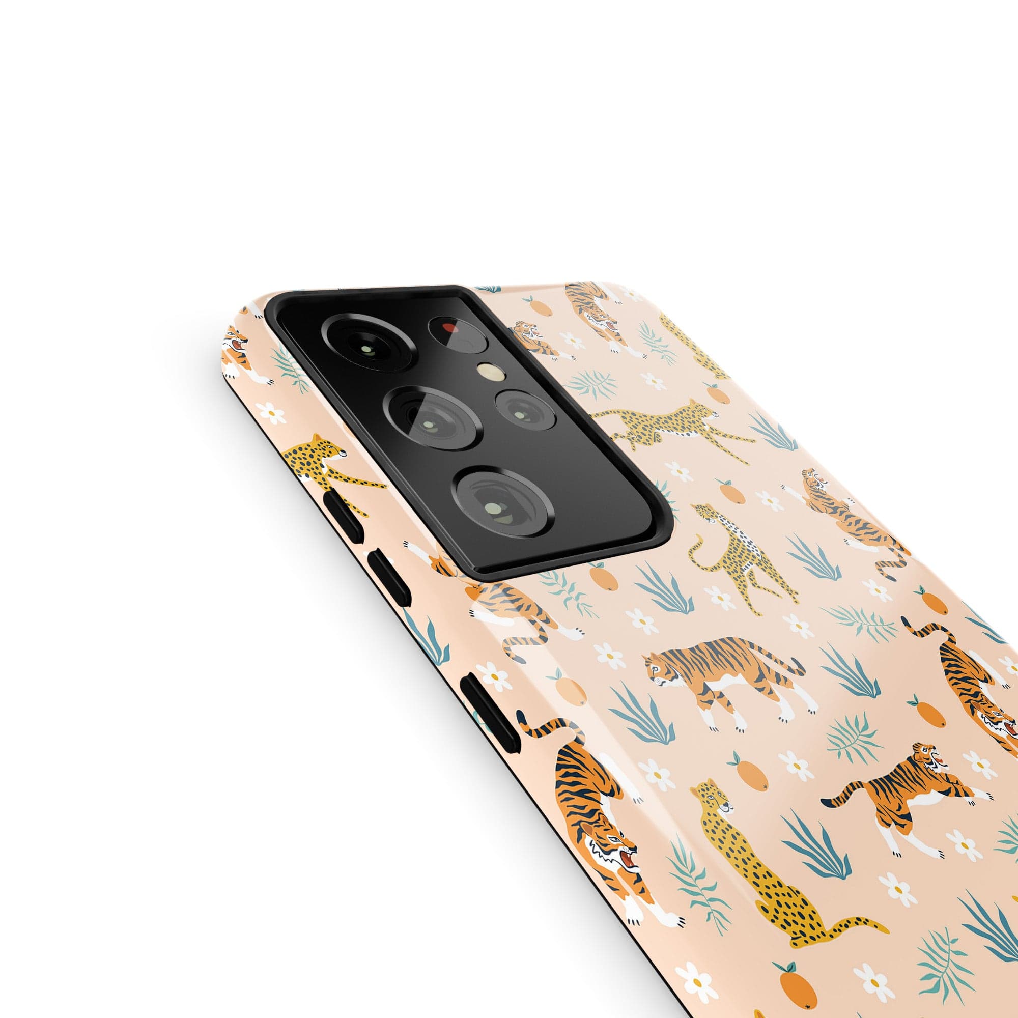 Tangerine Dream | Designer Wild Cat Samsung Case Tough for Galaxy S21 Ultra