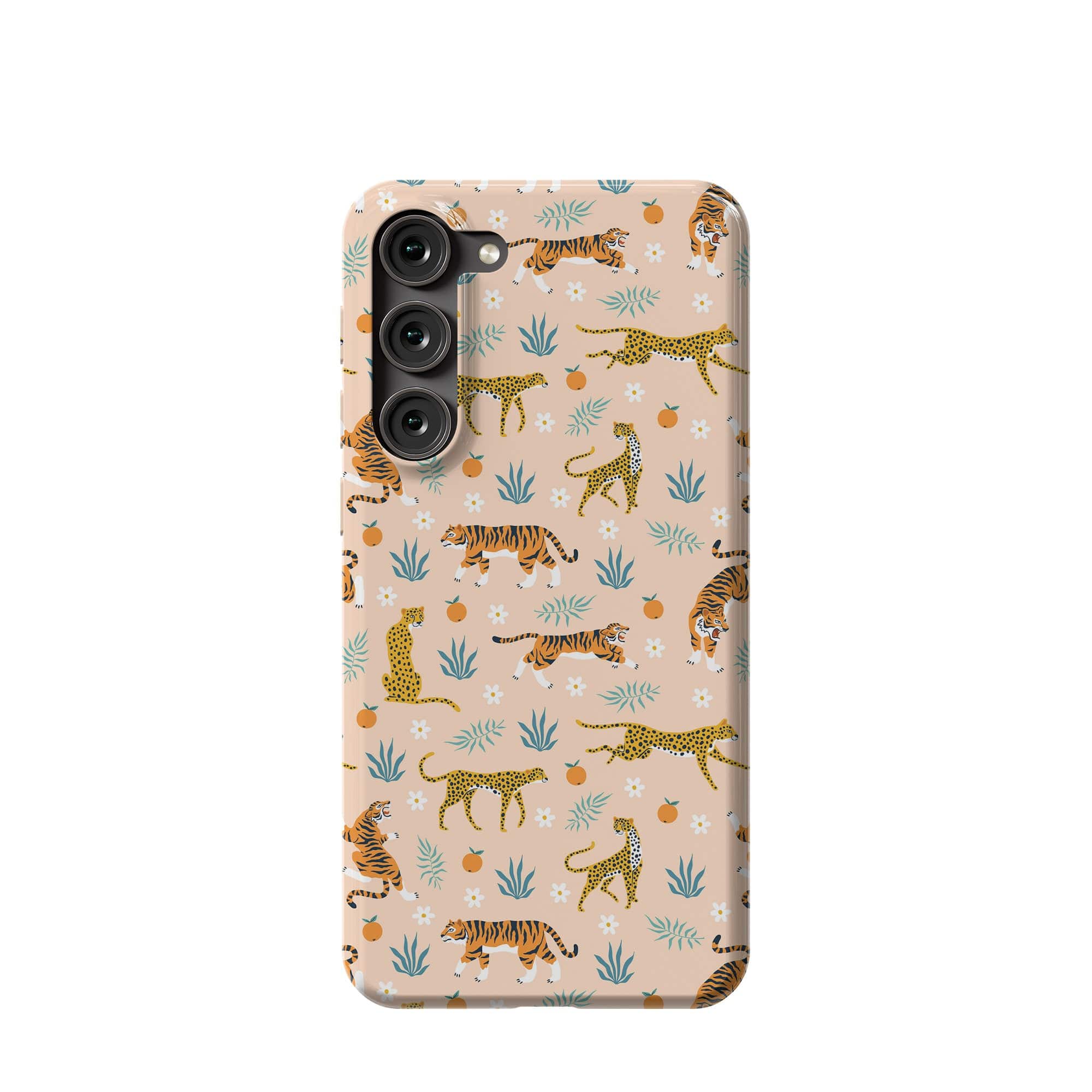 Tangerine Dream | Designer Wild Cat Samsung Case Slim for Galaxy S23 Plus