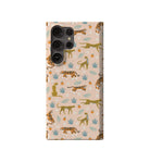 Tangerine Dream | Designer Wild Cat Samsung Case Slim for Galaxy S23