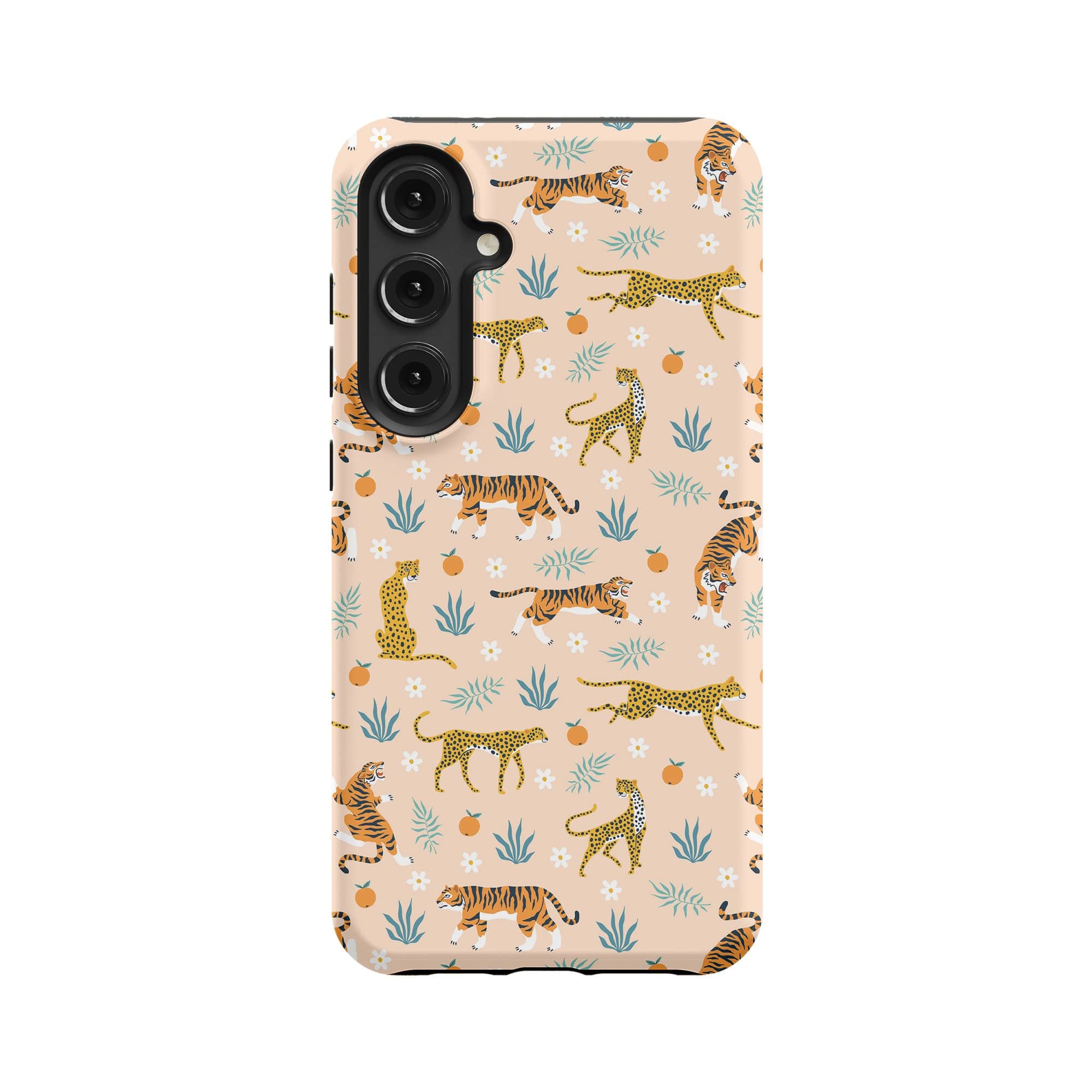 Tangerine Dream | Designer Wild Cat Samsung Case Tough for Galaxy S24 Plus