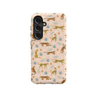 Tangerine Dream | Designer Wild Cat Samsung Case Tough for Galaxy S24