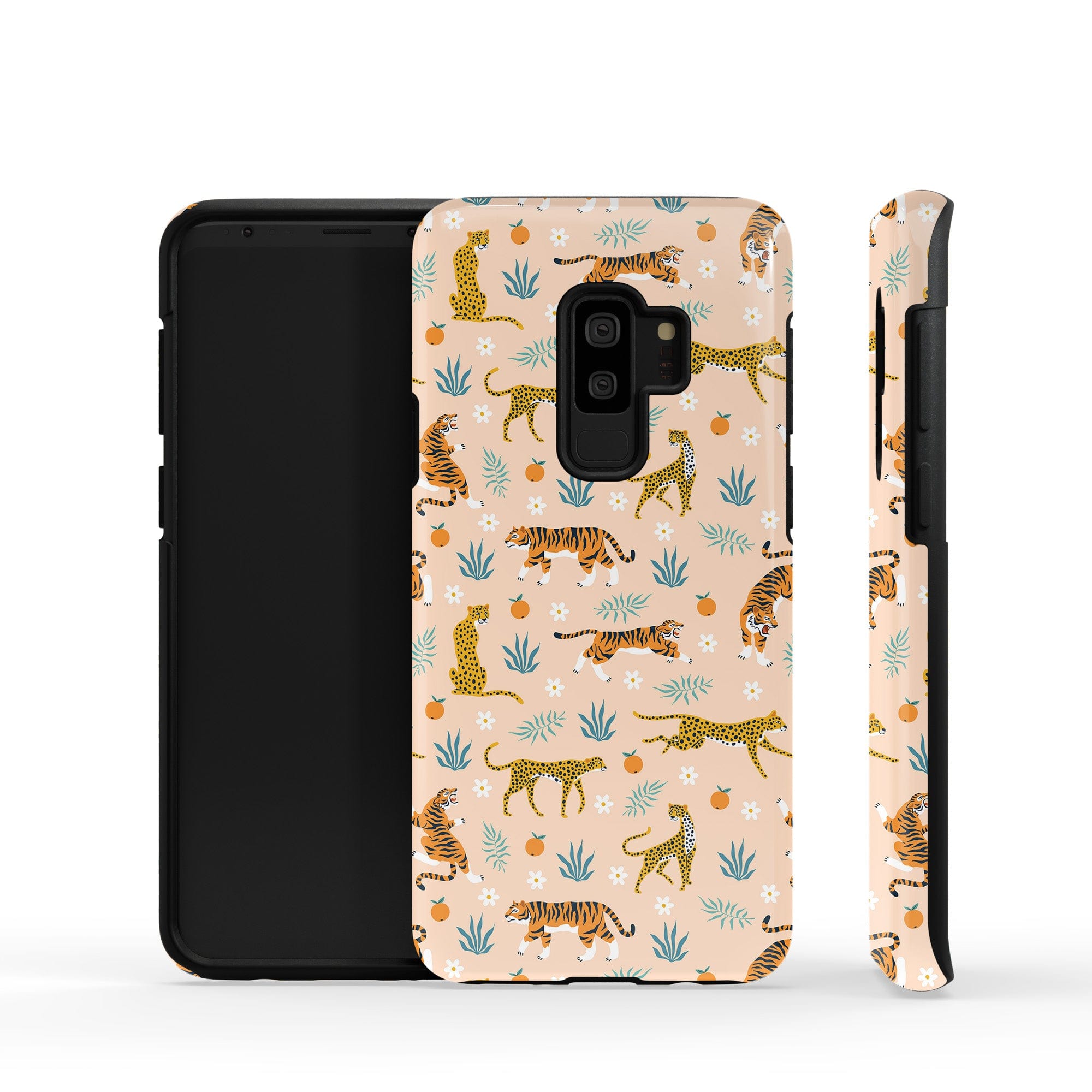 Tangerine Dream | Designer Wild Cat Samsung Case Tough for Galaxy S9 Plus 