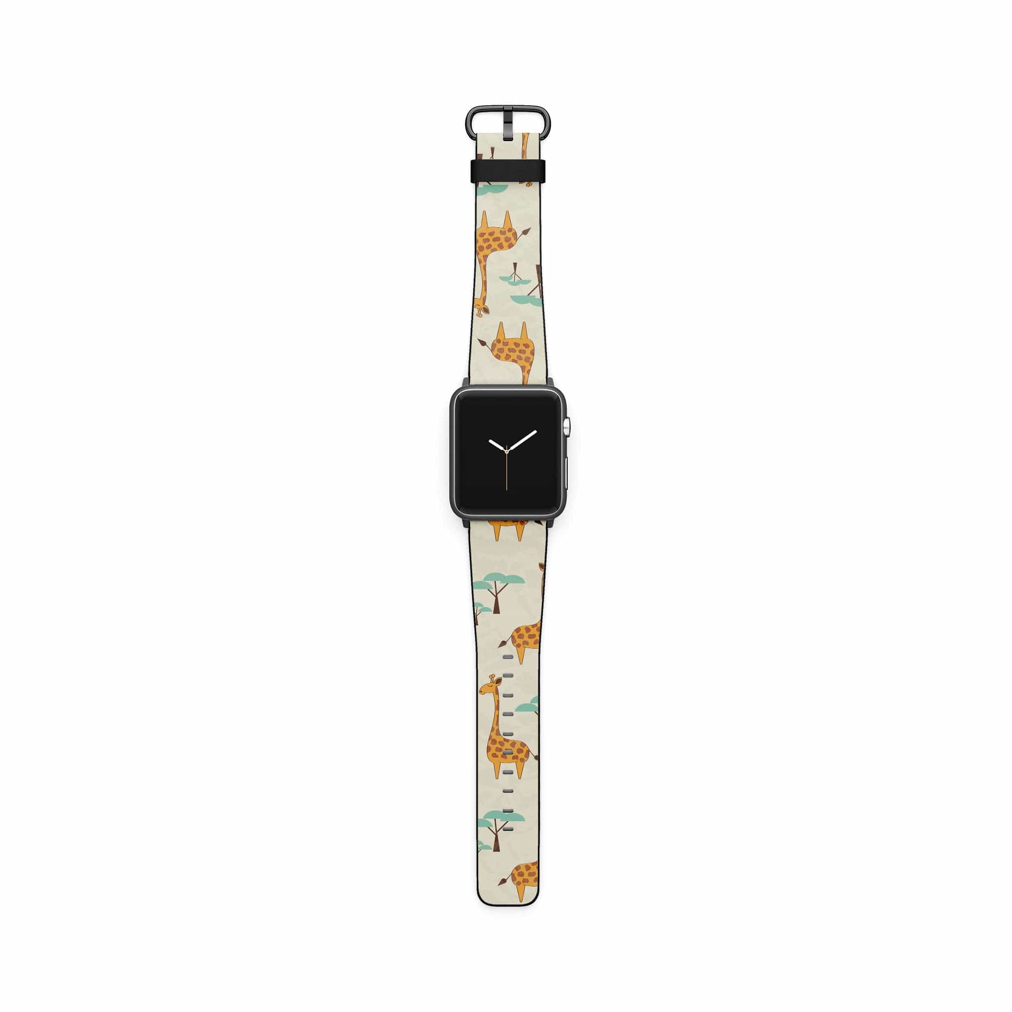 Towering Savannah | Giraffe Apple Watch Band for 38/40/41 mm Watch in Black