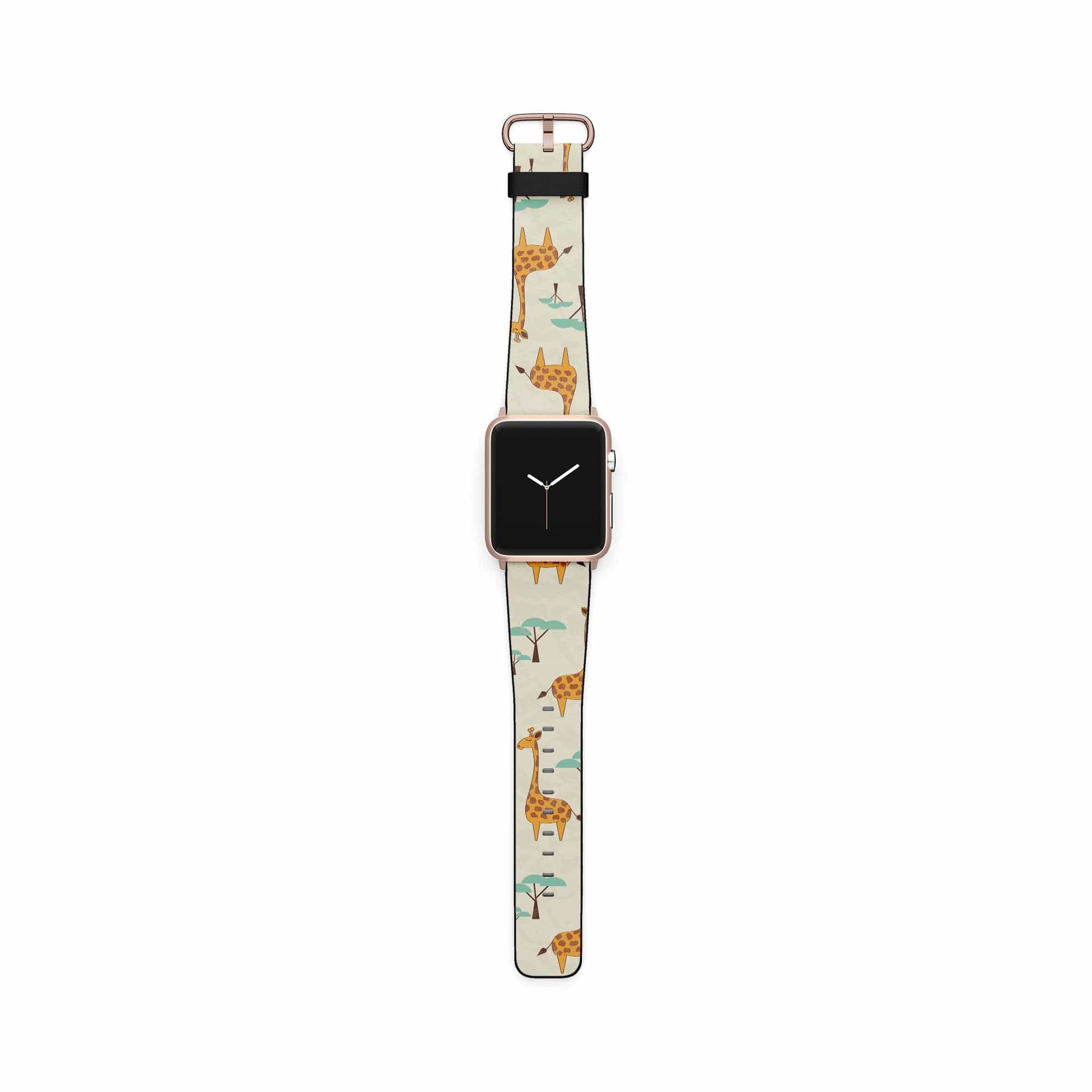 Towering Savannah | Giraffe Apple Watch Band for 38/40/41 mm Watch in Rose Gold