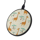 Towering Savannah | Giraffe Wireless Charging Pad in Black