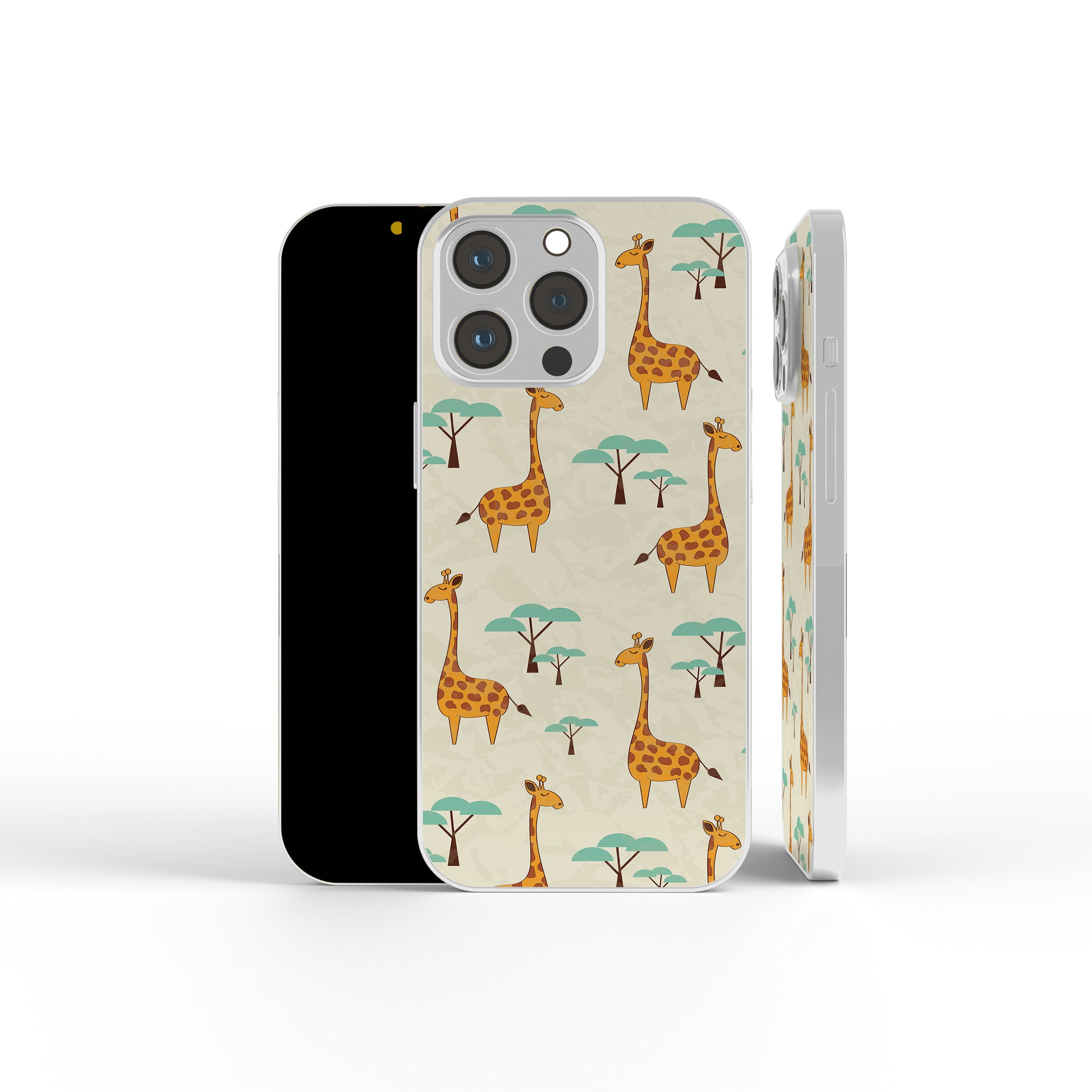 Towering Savannah | Giraffe Precious Metals Case in Silver