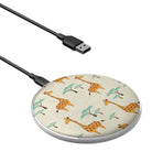 Towering Savannah | Giraffe Wireless Charging Pad in Silver