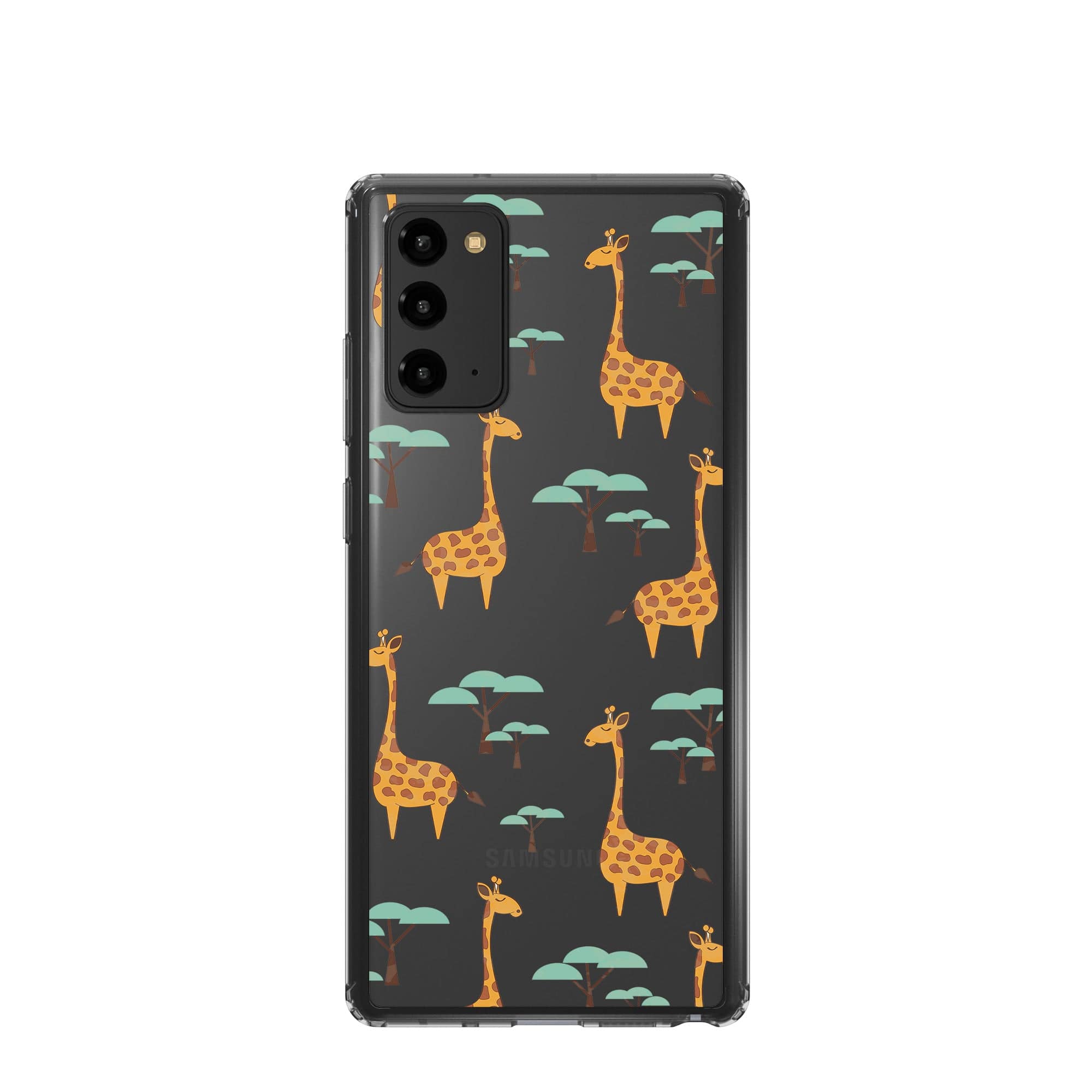 Towering Savannah | Giraffe Samsung Case Clear for Galaxy Note 20 