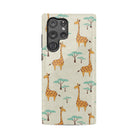 Towering Savannah | Giraffe Samsung Case Tough for Galaxy S22 Ultra