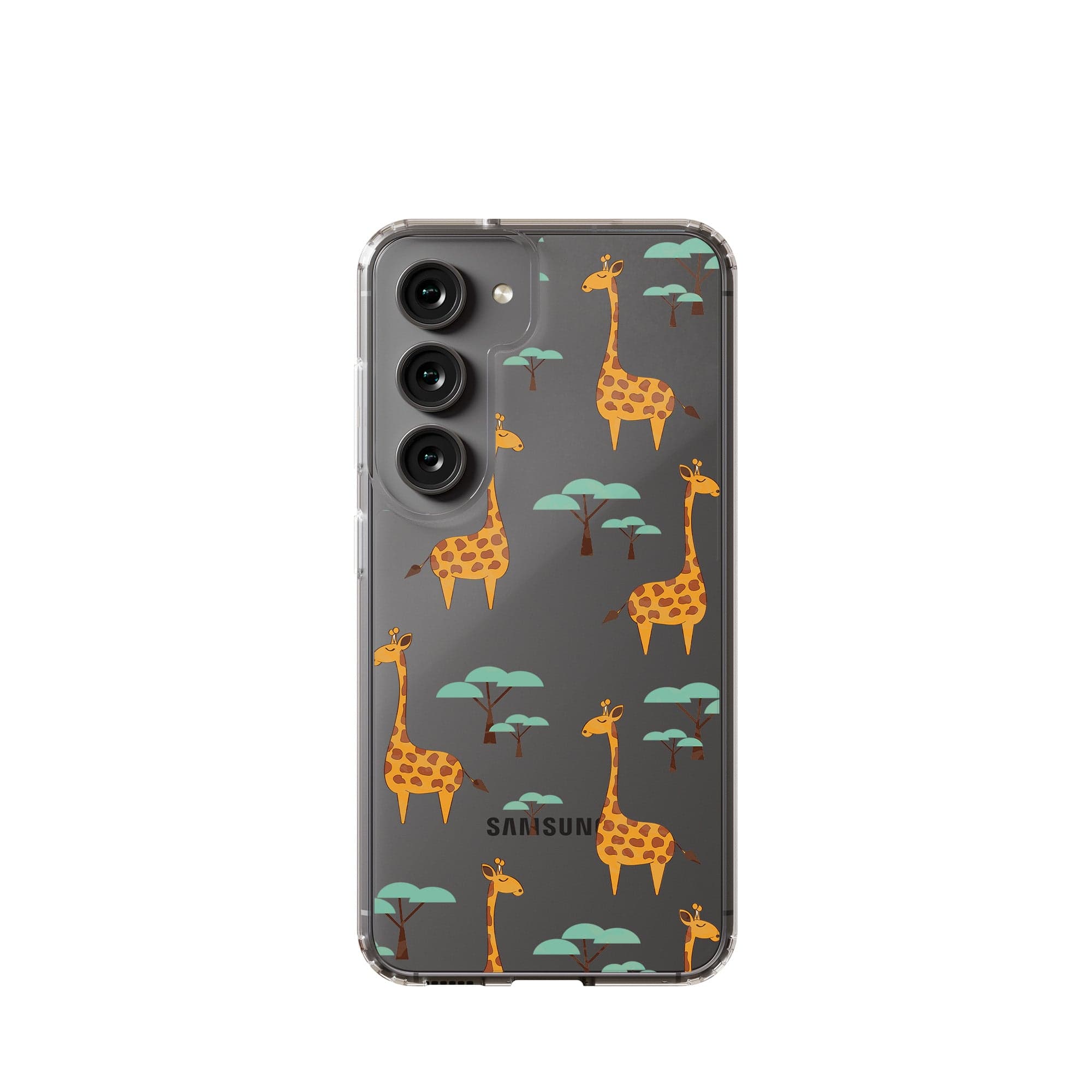 Towering Savannah | Giraffe Samsung Case Clear for Galaxy S23 Ultra