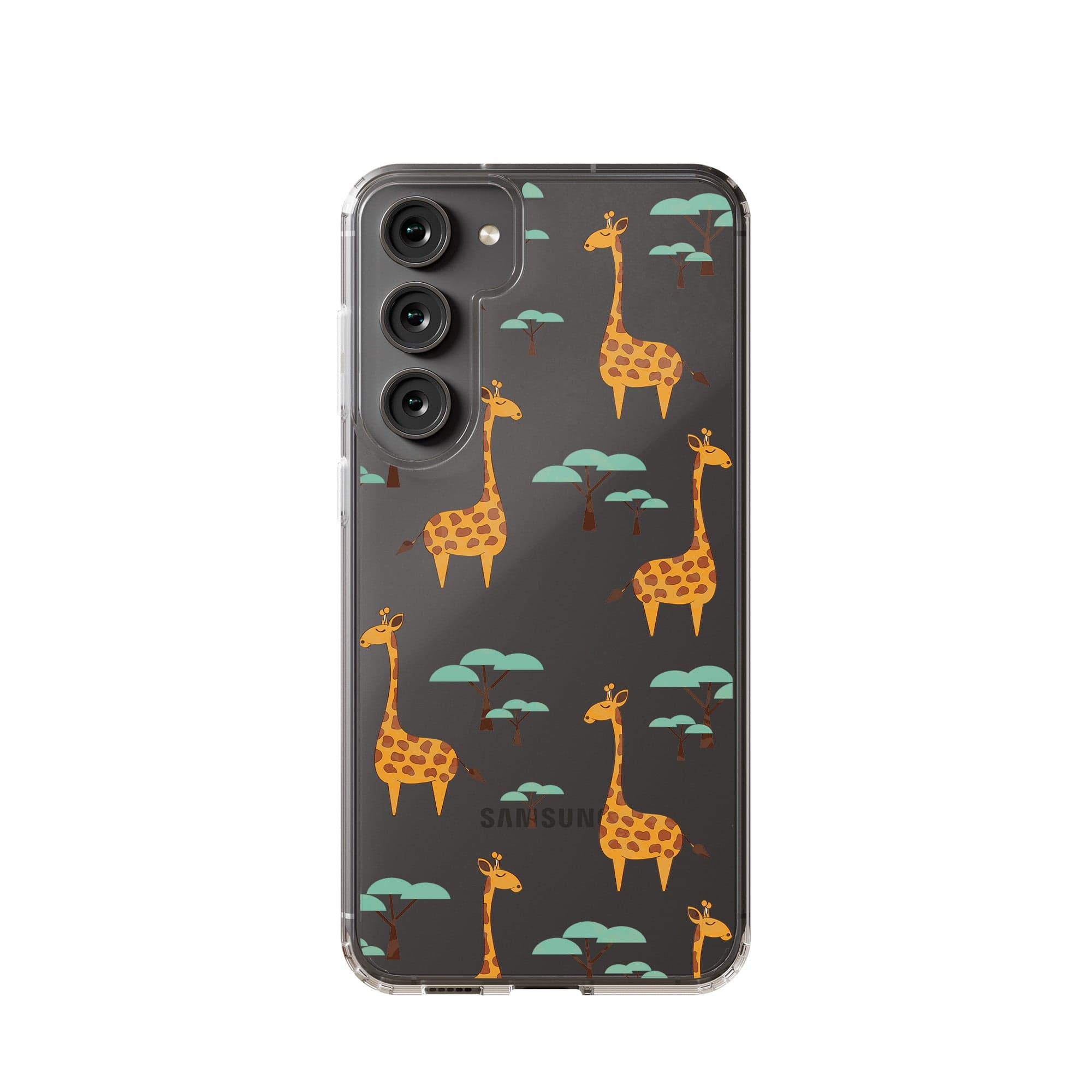 Towering Savannah | Giraffe Samsung Case Clear for Galaxy S23 Plus