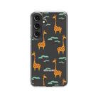 Towering Savannah | Giraffe Samsung Case Clear for Galaxy S24 Plus