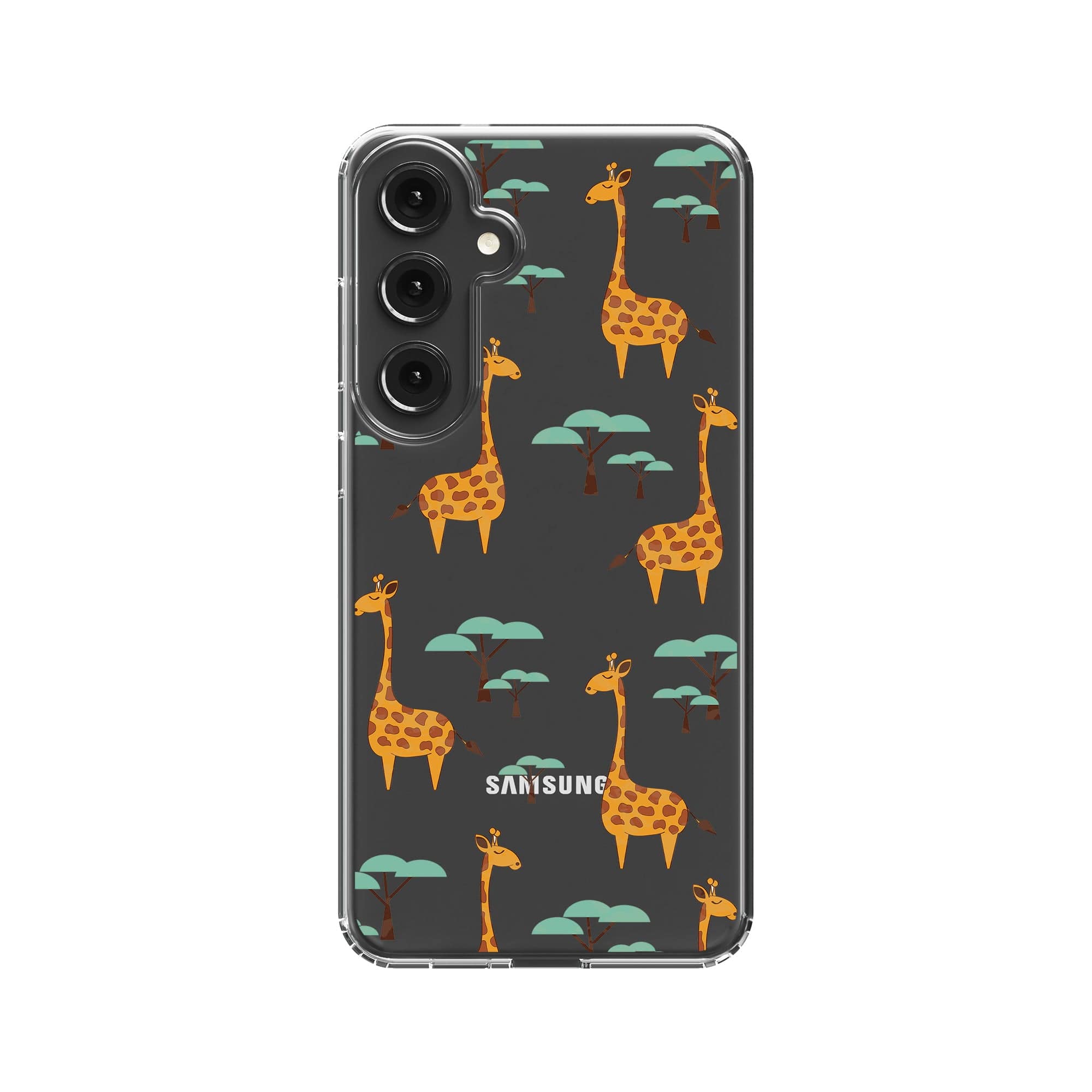 Towering Savannah | Giraffe Samsung Case Clear for Galaxy S24 Plus