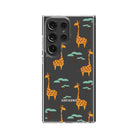 Towering Savannah | Giraffe Samsung Case Clear for Galaxy S24 Ultra