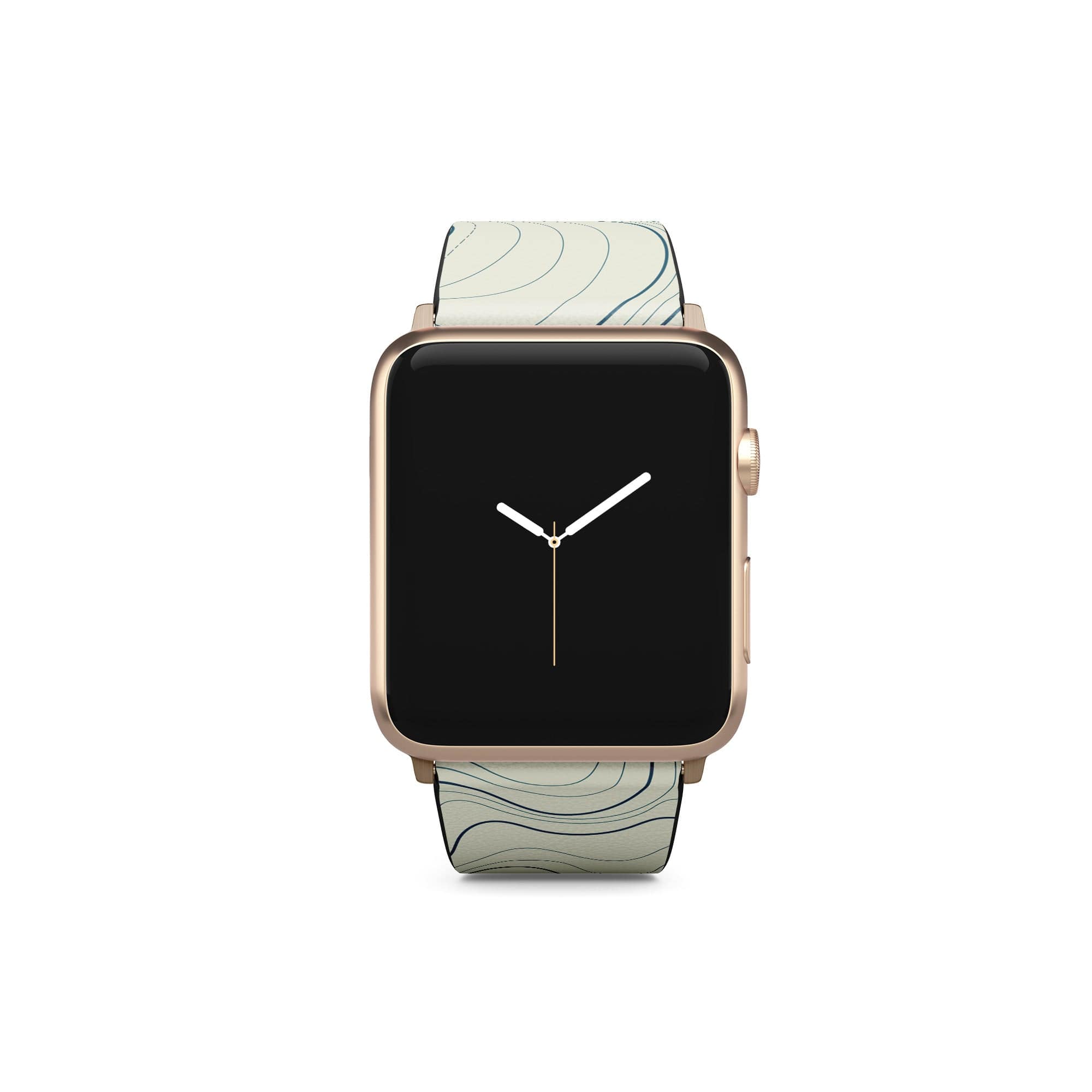 Treasure Island | Abstract Lines Pattern Apple Watch Band for 38/40/41 mm Watch in Gold