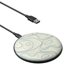 Treasure Island | Abstract Lines Pattern Wireless Charging Pad in Black