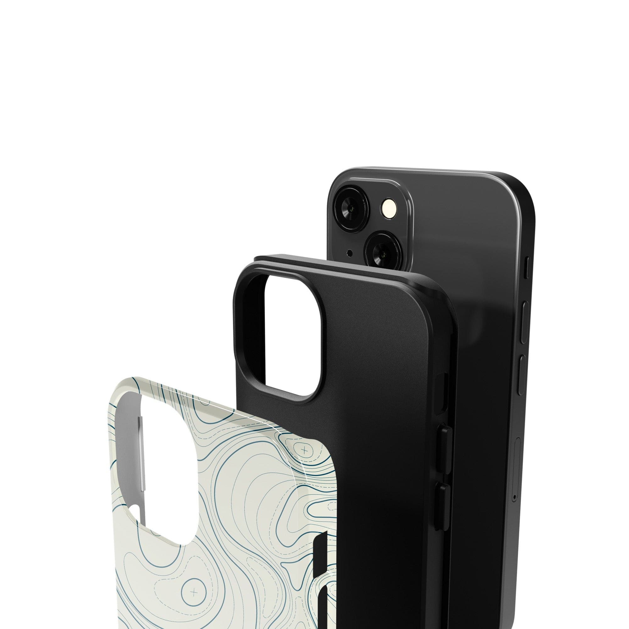 Treasure Island | Abstract Lines Pattern Case Tough for iPhone XS Max