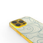 Treasure Island | Abstract Lines Pattern Precious Metals Case in Gold