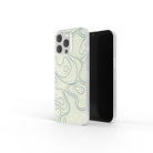 Treasure Island | Abstract Lines Pattern Precious Metals Case in Silver