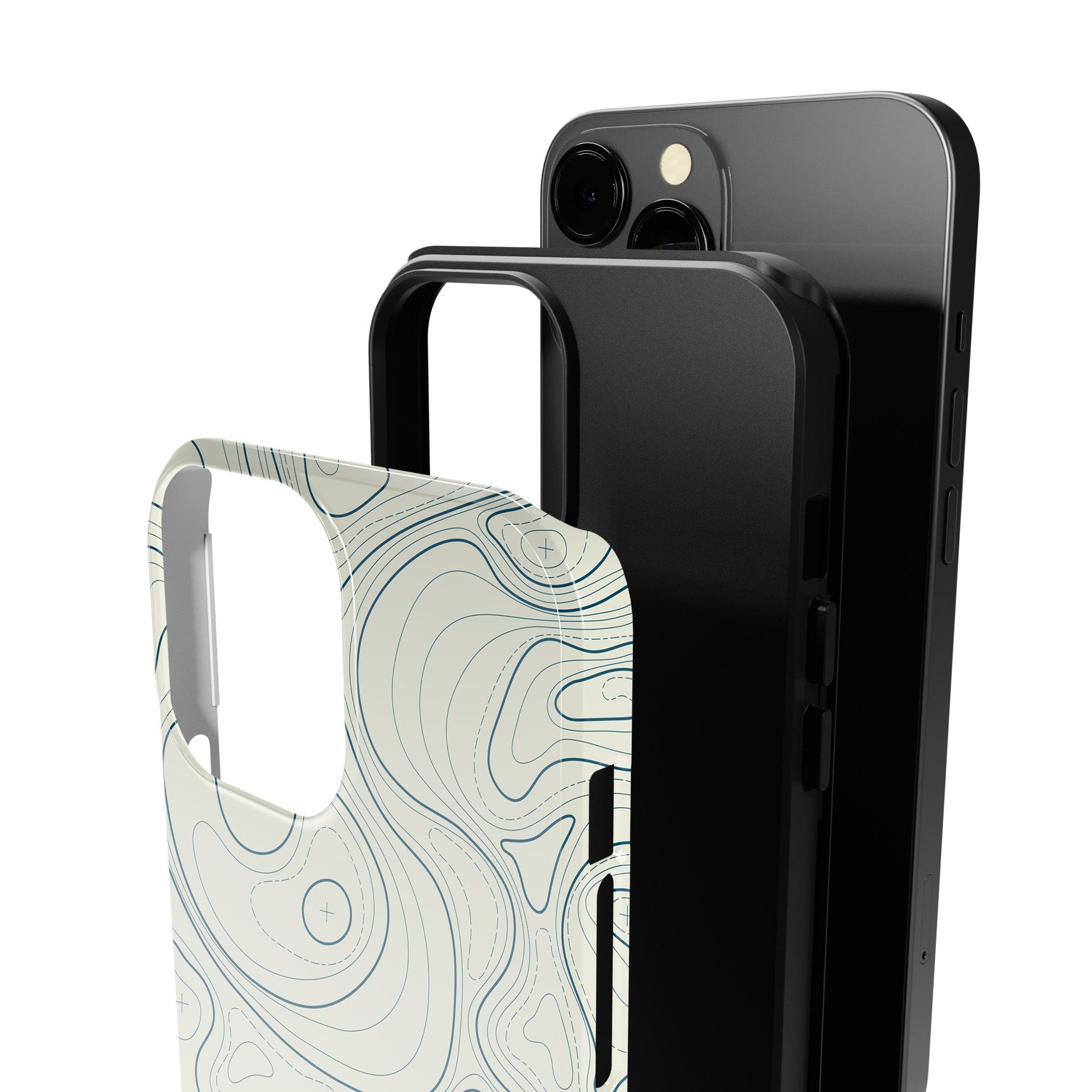 Treasure Island | Abstract Lines Pattern Case Slim for iPhone 13