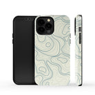 Treasure Island | Abstract Lines Pattern Case Tough for iPhone 13 Pro