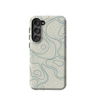 Treasure Island | Abstract Lines Pattern Samsung Case Tough for Galaxy S23 Plus