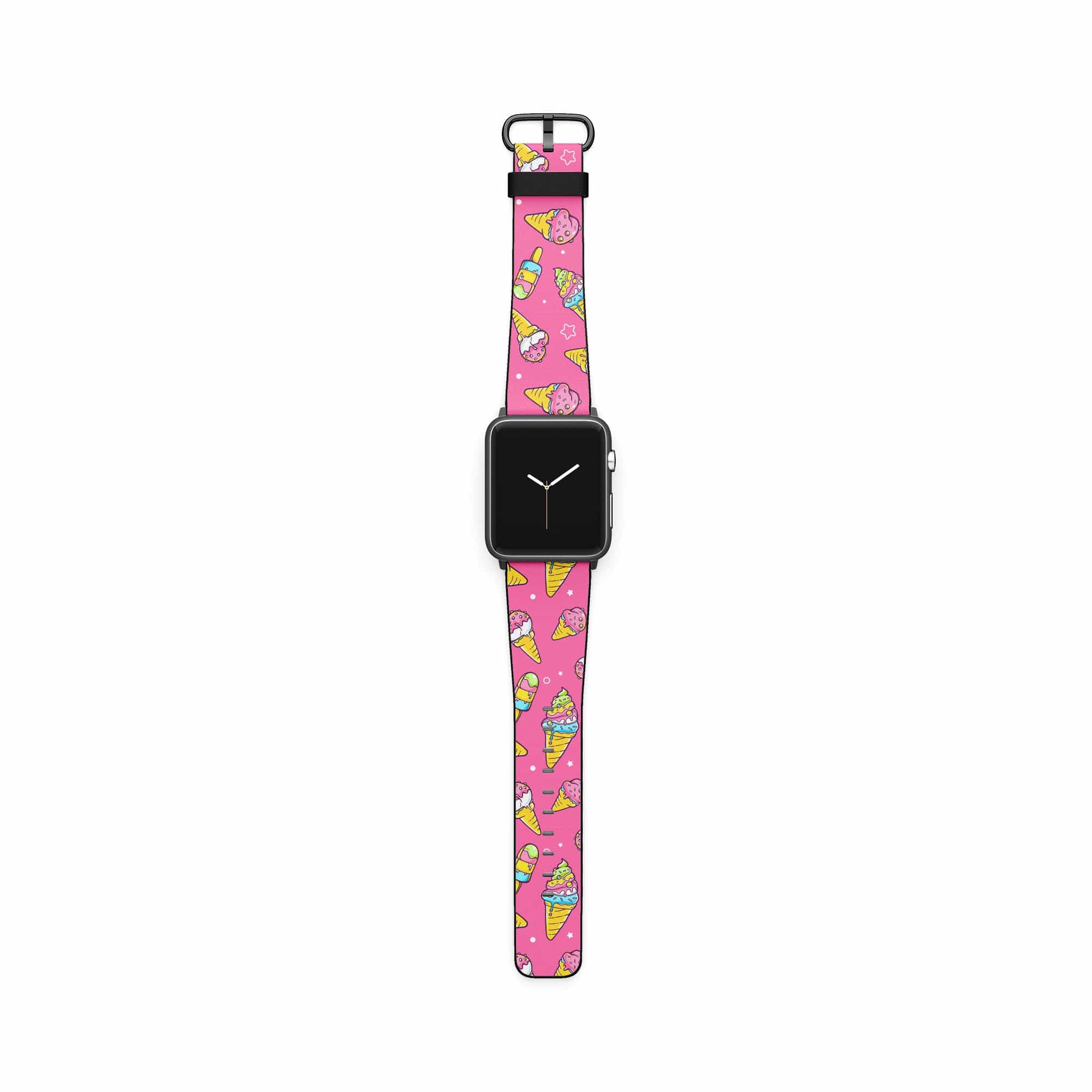 Treat Yo Self | Popsicle Ice Cream Apple Watch Band for 38/40/41 mm Watch in Black