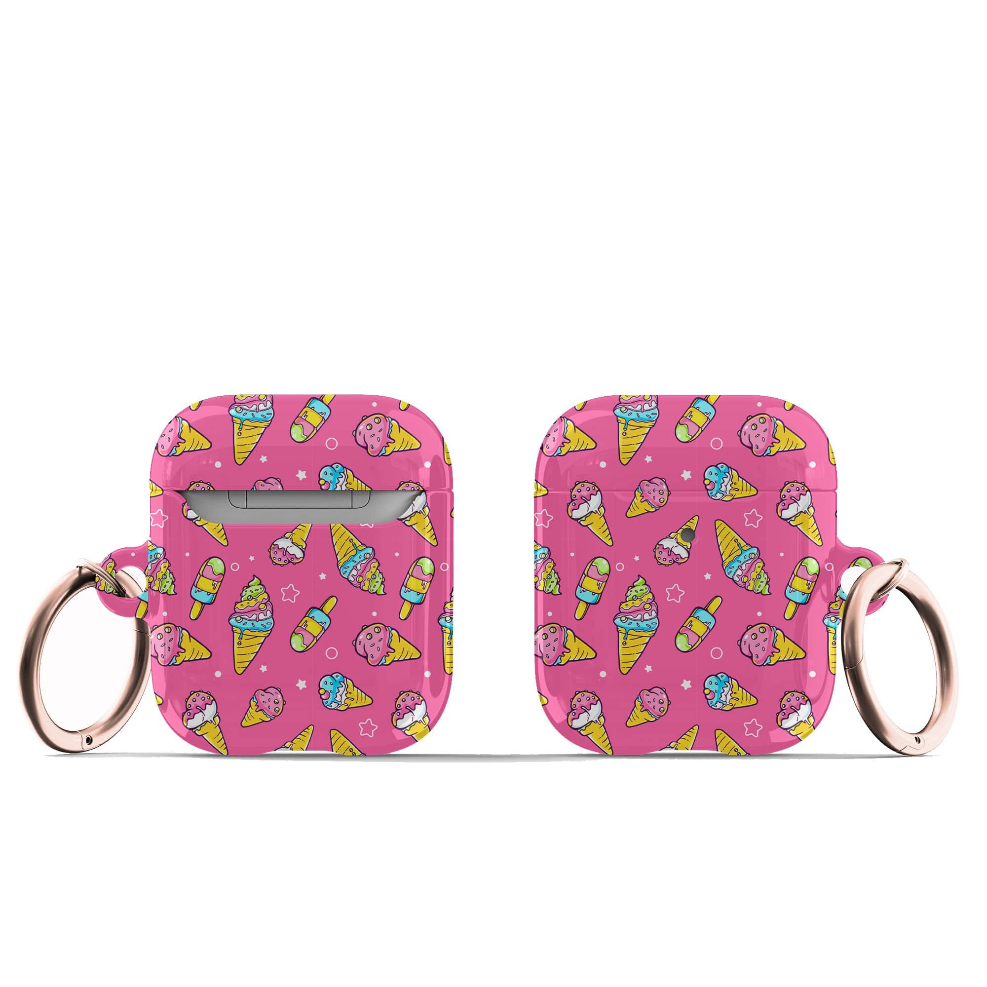 Treat Yo Self | Popsicle Ice Cream Apple AirPods Case for AirPods 1&2 Rose Gold