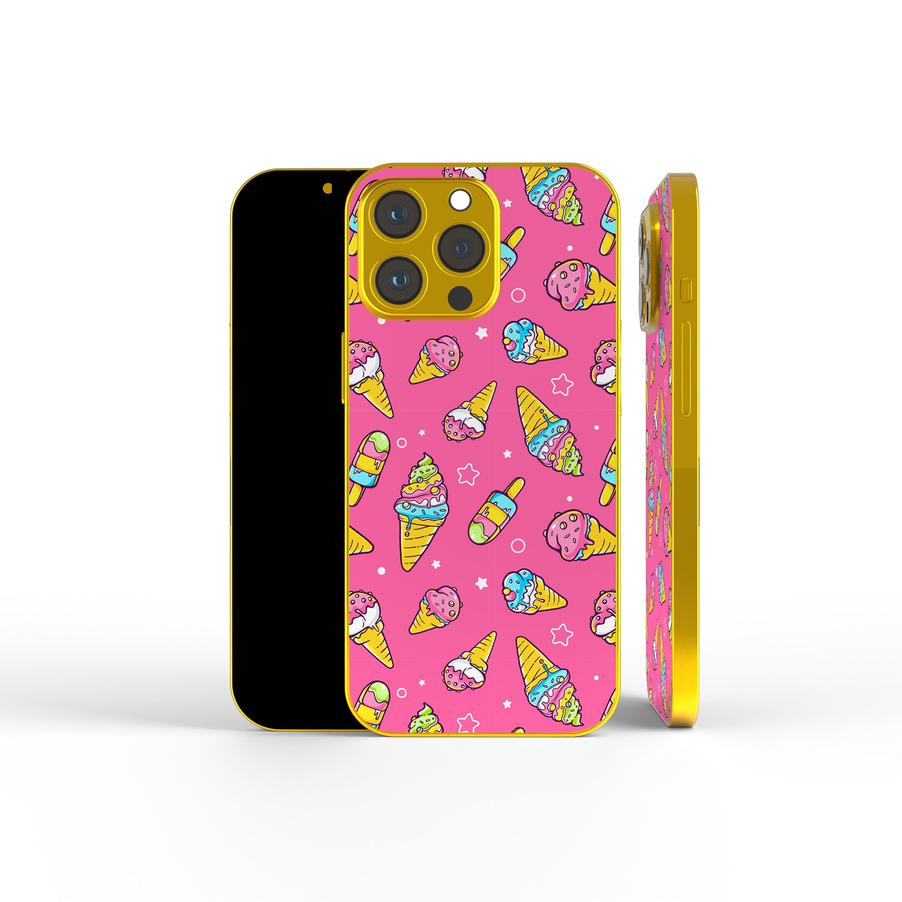 Treat Yo Self | Popsicle Ice Cream Precious Metals Case in Gold