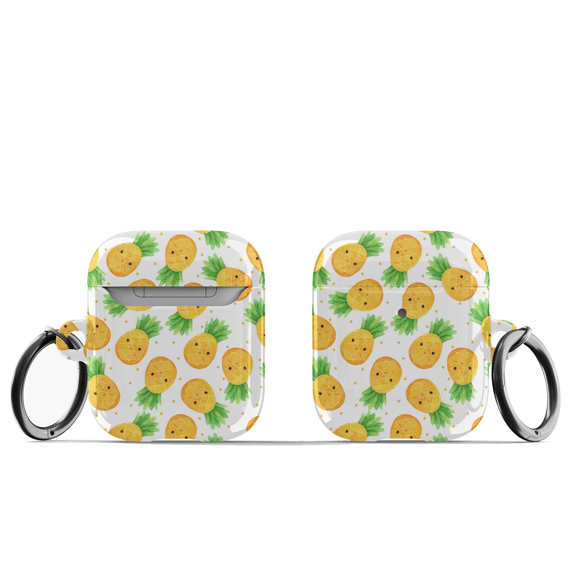 Upside Down | Pineapple Apple AirPods Case for AirPods 1&2 Black