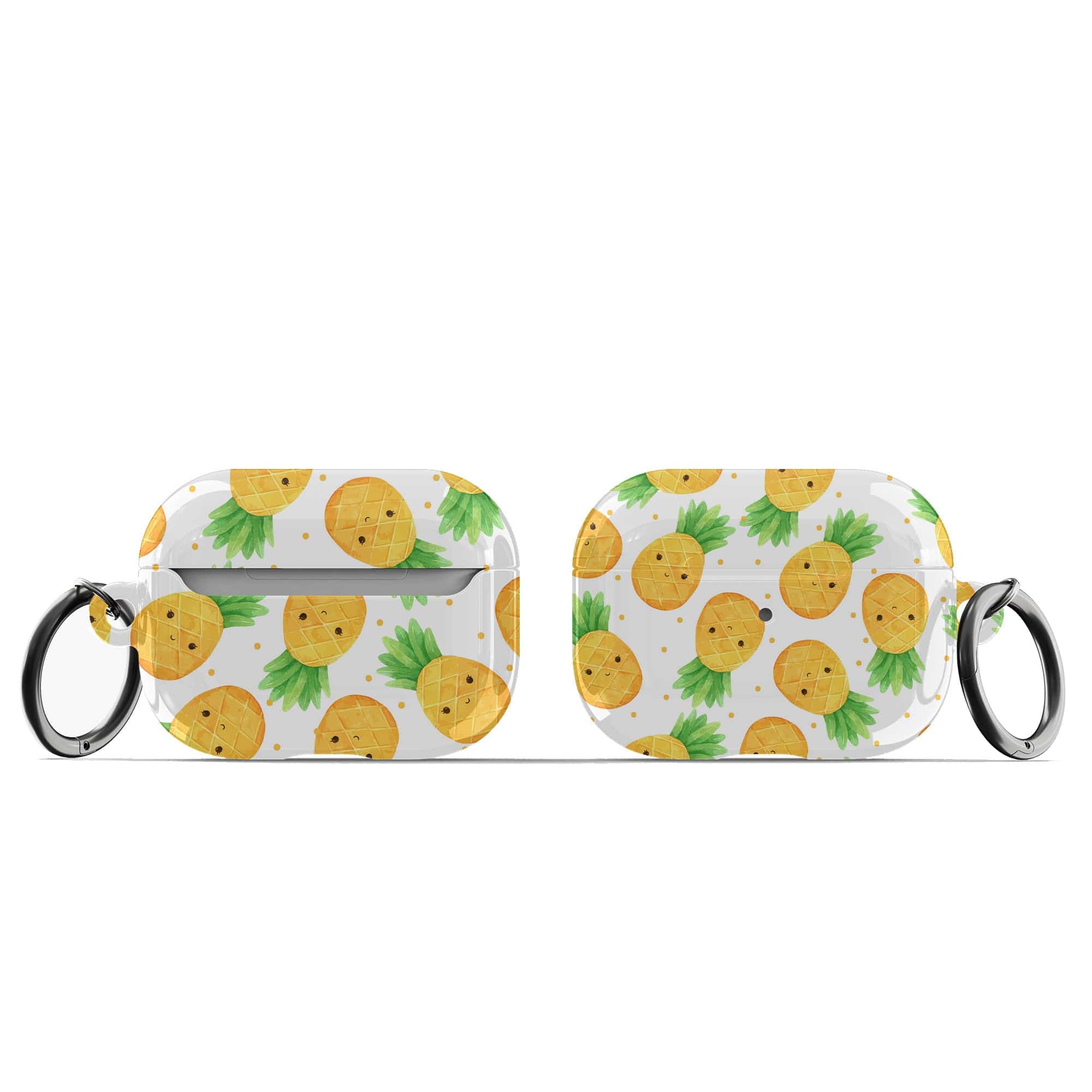 Upside Down | Pineapple Apple AirPods Case for AirPods 3 & AirPods Pro 1&2 Black