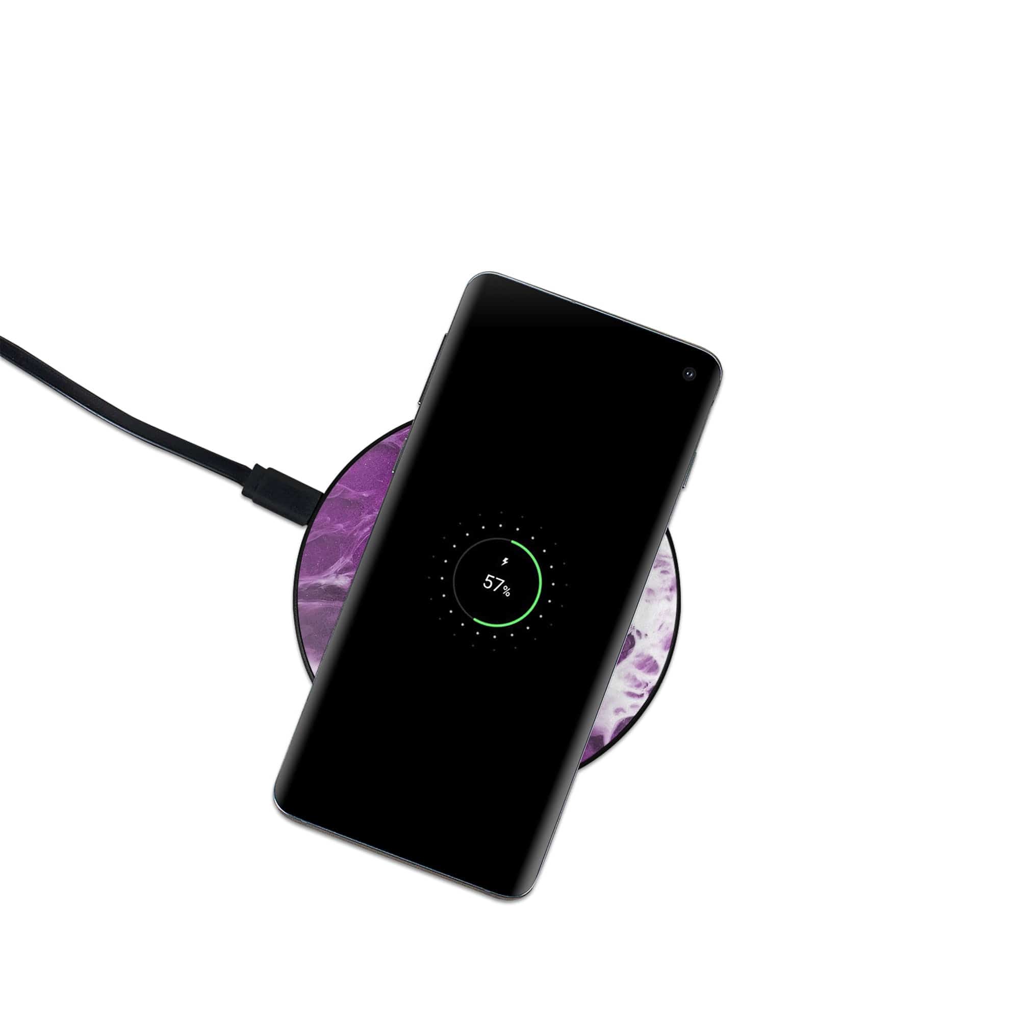 Washed Up | Marble Wireless Charging Pad in Black