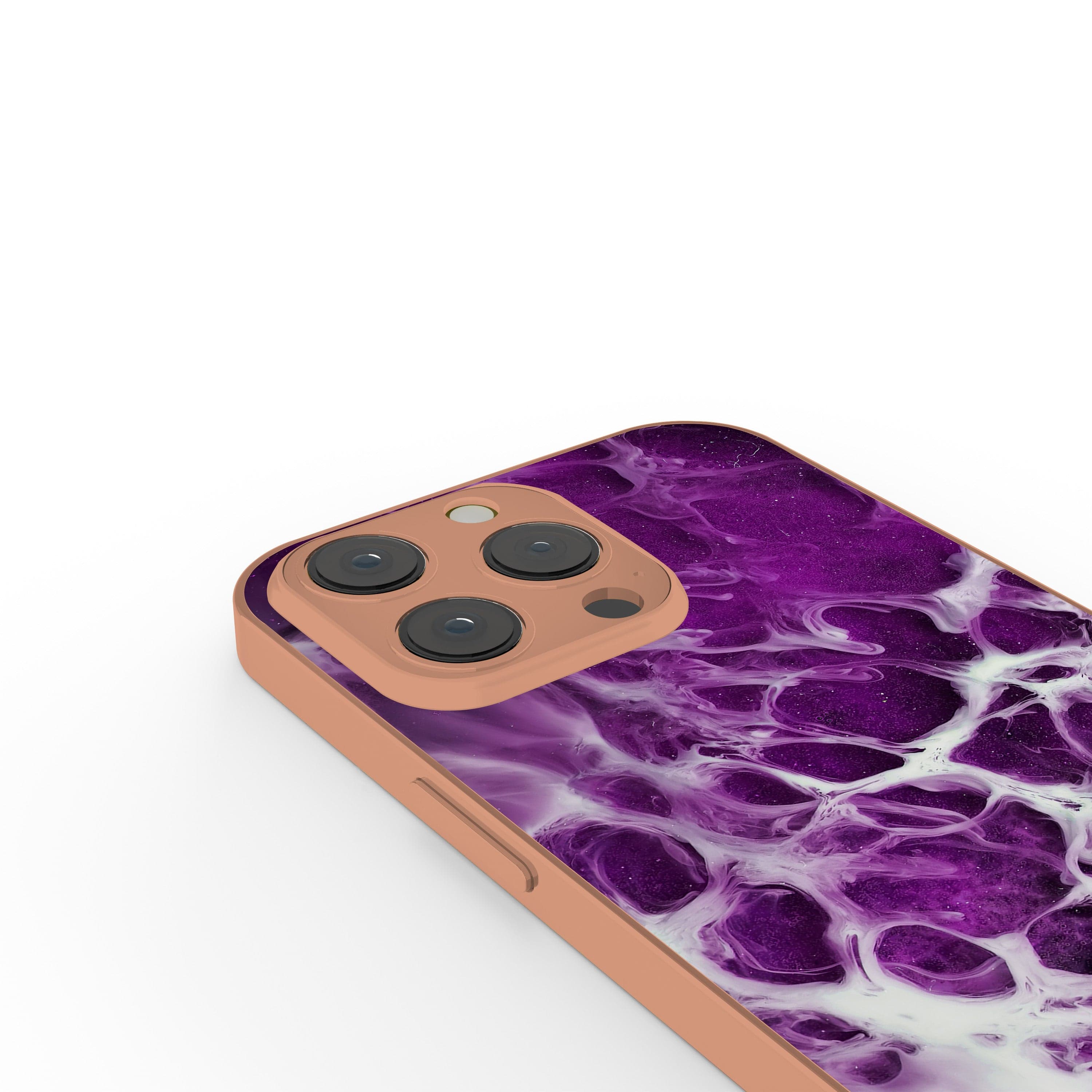 Washed Up | Marble Precious Metals Case in Rose Gold