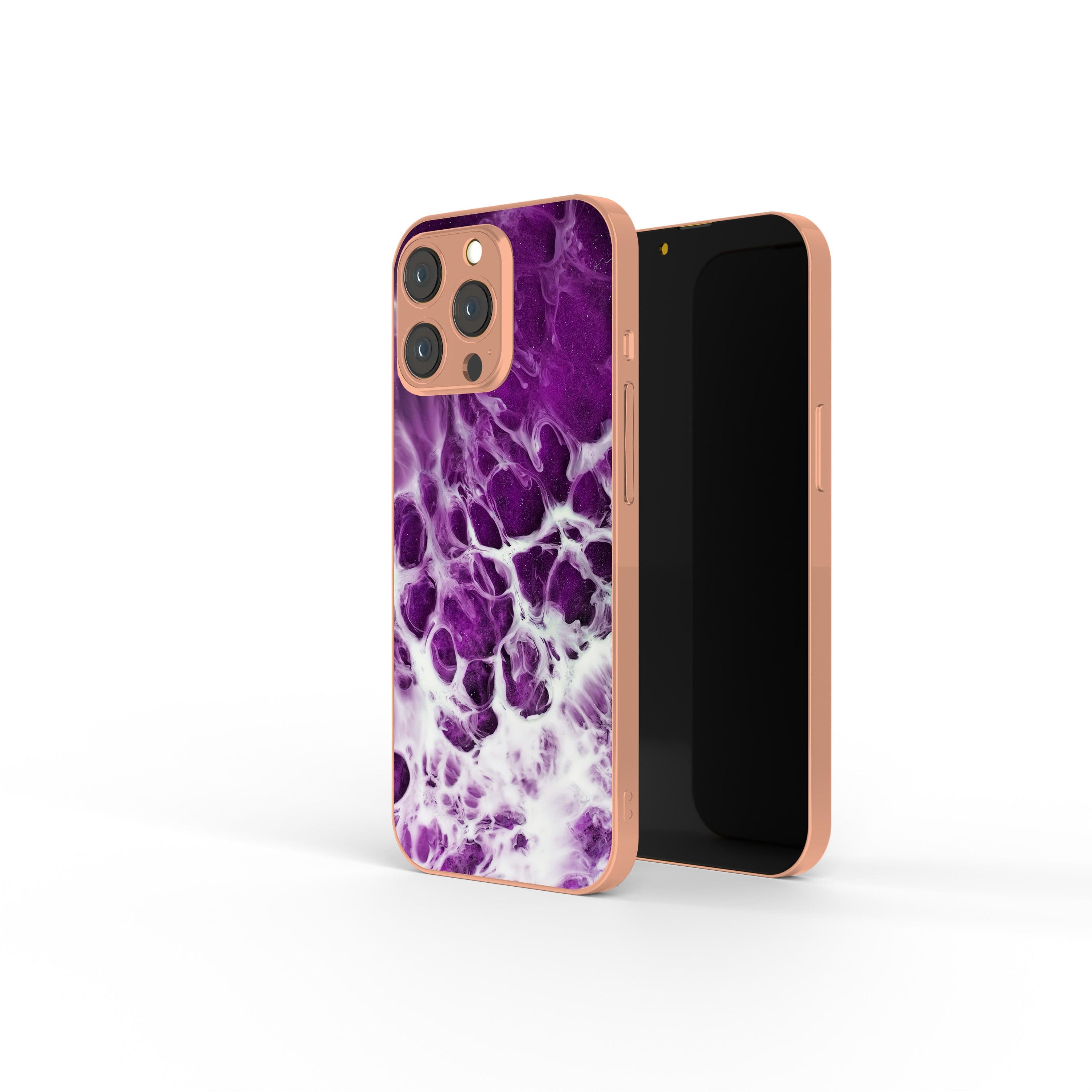 Washed Up | Marble Precious Metals Case in Rose Gold