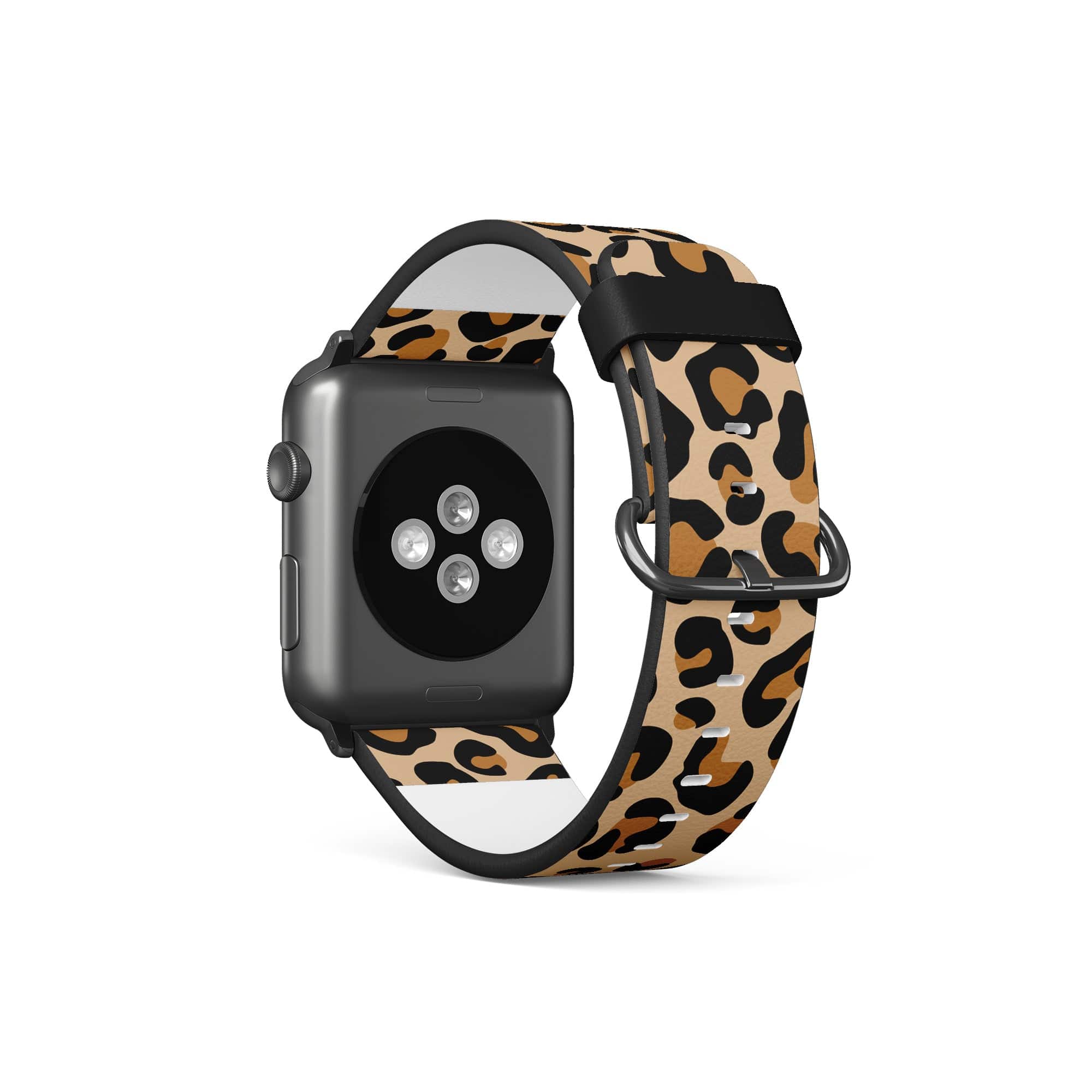 Wild Spots | Leopard Print Apple Watch Band for 38/40/41 mm Watch in Black