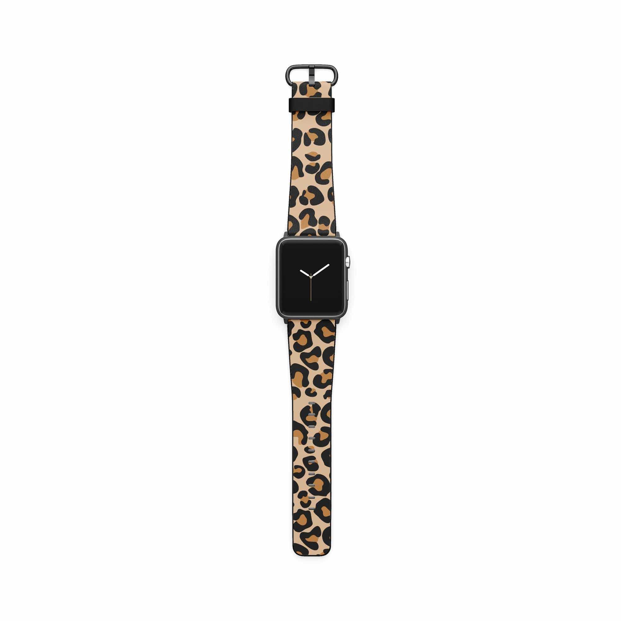 Wild Spots | Leopard Print Apple Watch Band for 38/40/41 mm Watch in Black