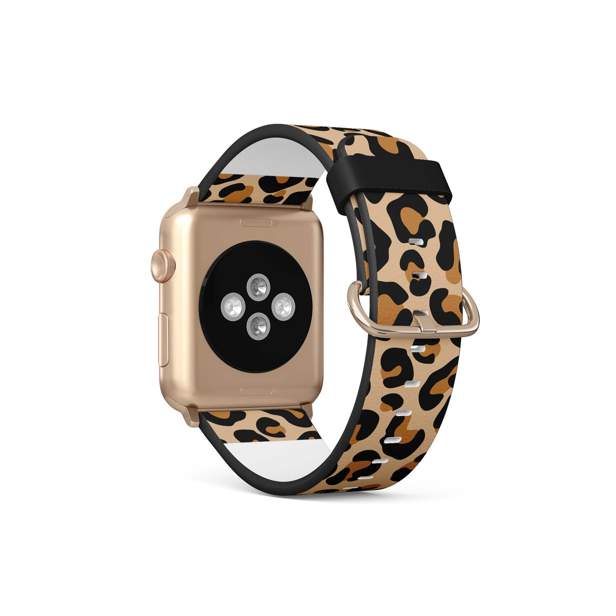 Wild Spots | Leopard Print Apple Watch Band for 38/40/41 mm Watch in Gold