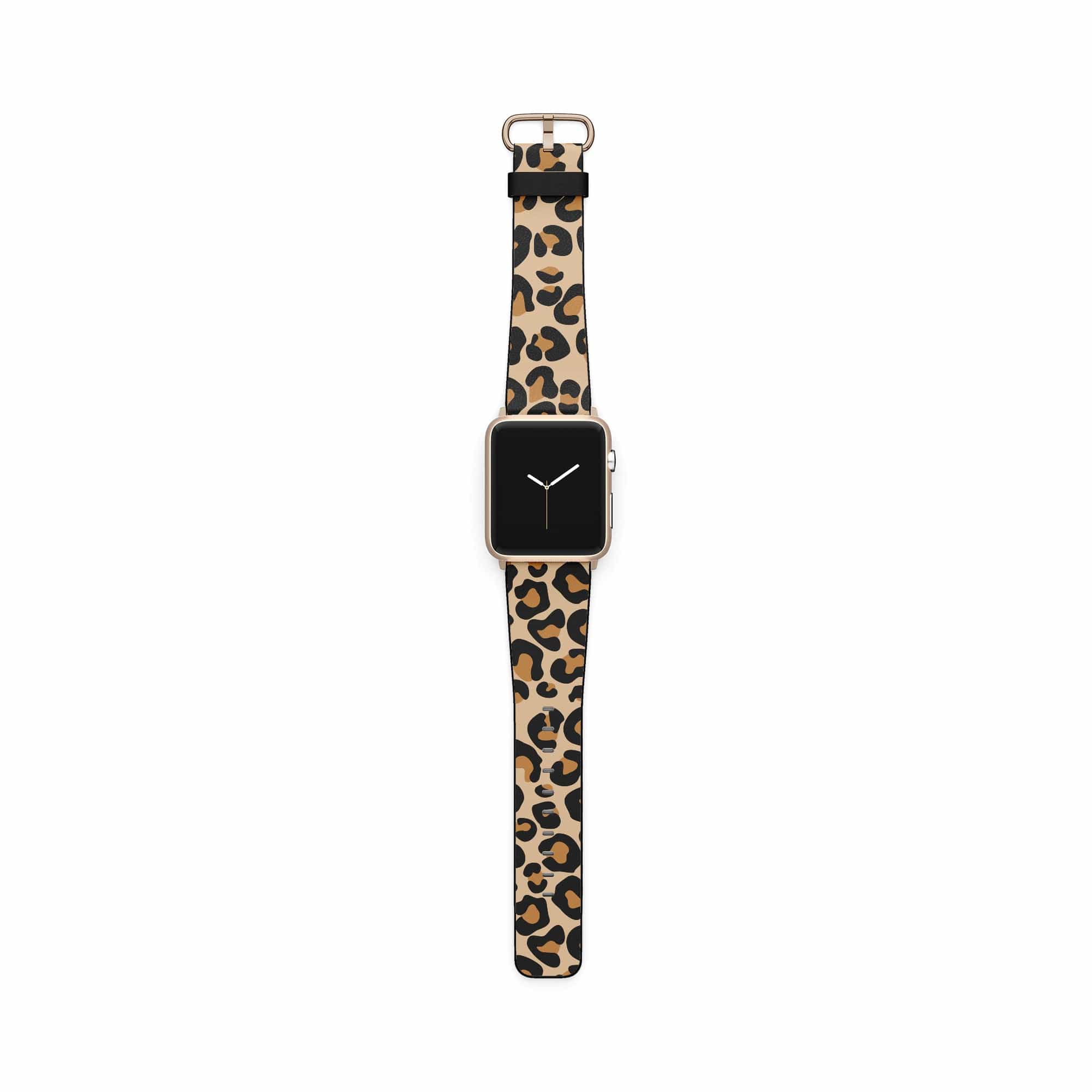 Wild Spots | Leopard Print Apple Watch Band for 38/40/41 mm Watch in Gold