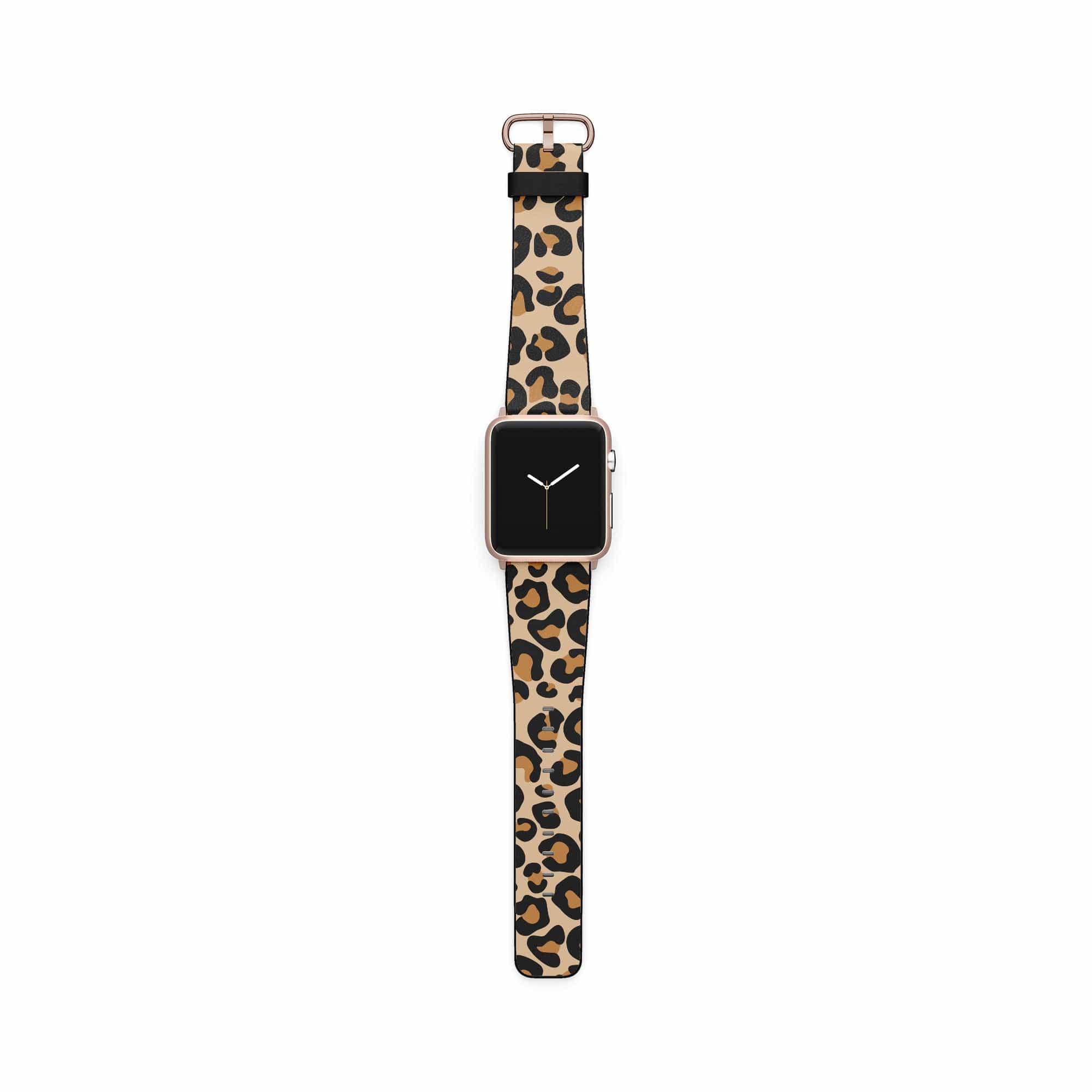 Wild Spots | Leopard Print Apple Watch Band for 38/40/41 mm Watch in Rose Gold