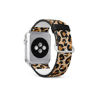 Wild Spots | Leopard Print Apple Watch Band for 38/40/41 mm Watch in Silver