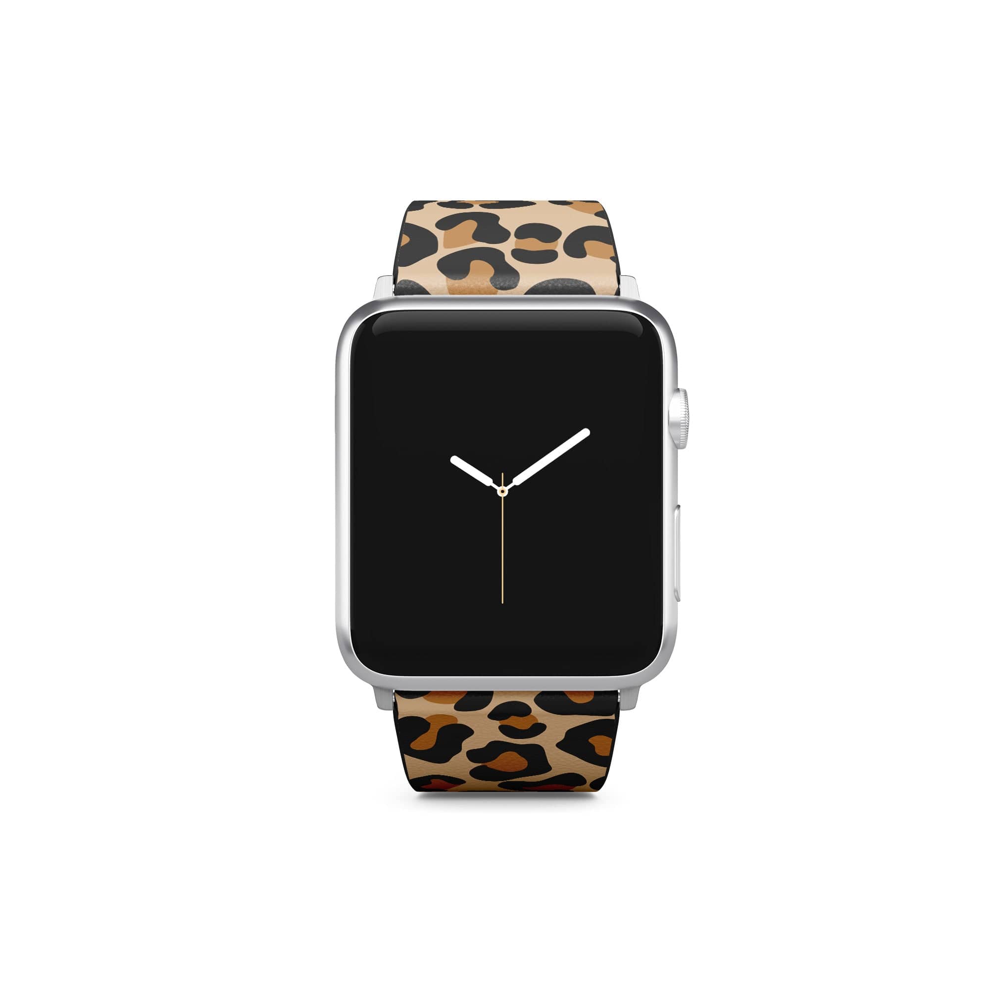 Wild Spots | Leopard Print Apple Watch Band for 38/40/41 mm Watch in Silver