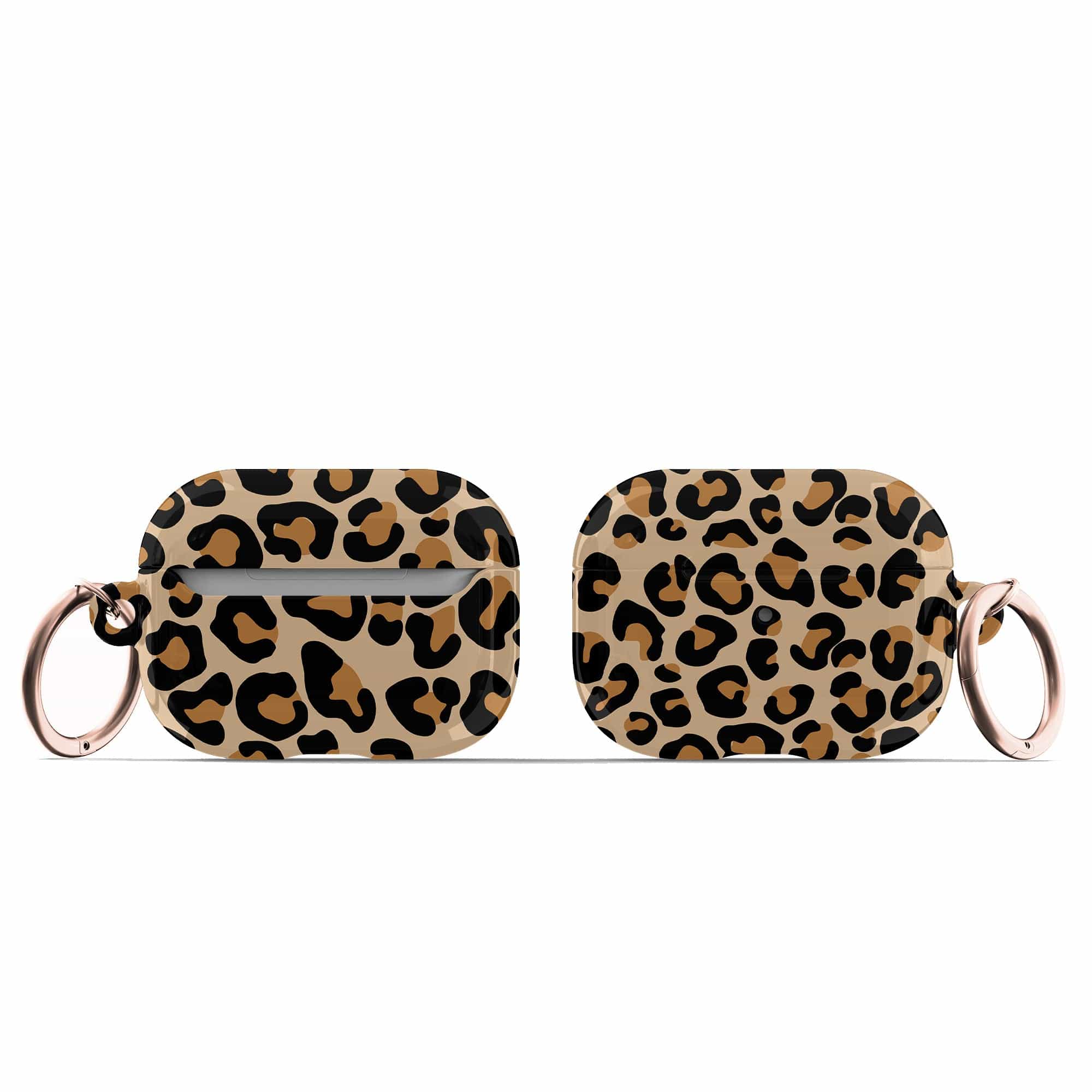 Wild Spots | Leopard Print Apple AirPods Case for AirPods 3 & AirPods Pro 1&2 Rose Gold